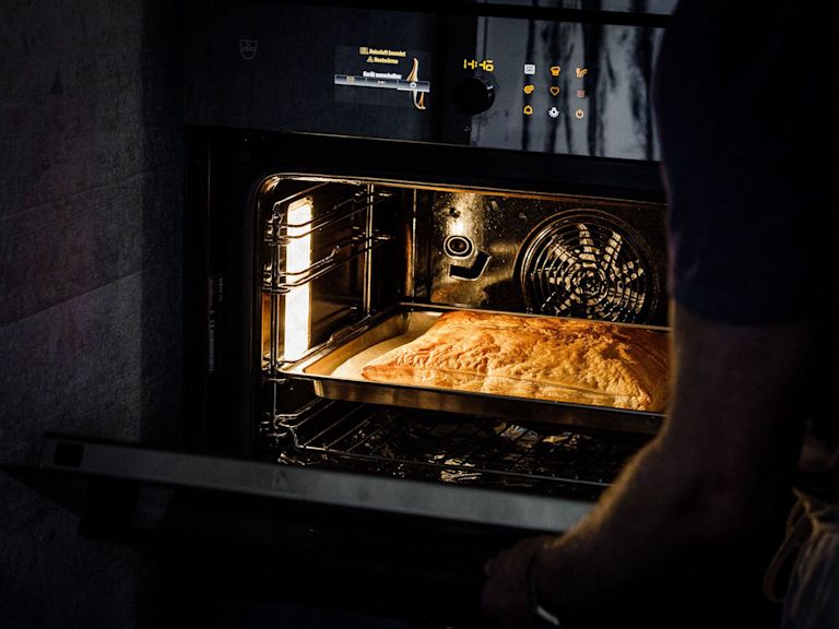 Schritt 1: Blätterteigboden backen Schritt 1: Blätterteigboden backen