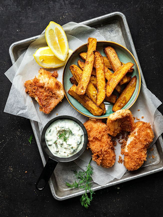 Fish & Tripple Fried Chips Rezept Fish & Tripple Fried Chips Rezept