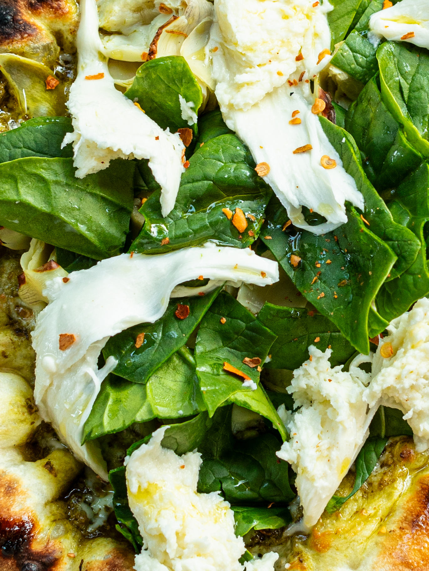 Pizza mit Artischocke und Spinat Rezept 10