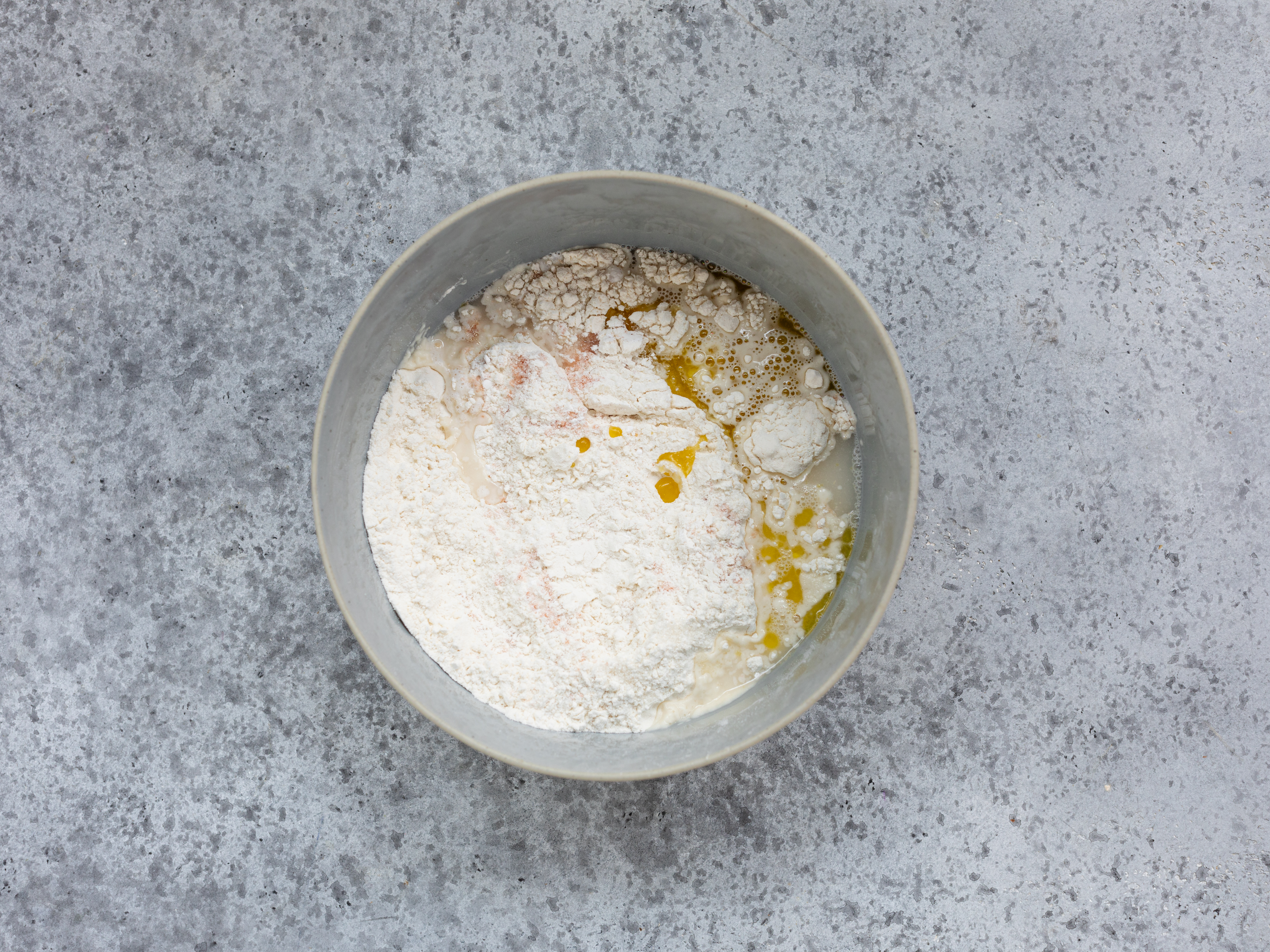 Schritt 1: Bao Buns Teig für Vegane Bao Buns mit "Pulled Mushrooms" herstellen  