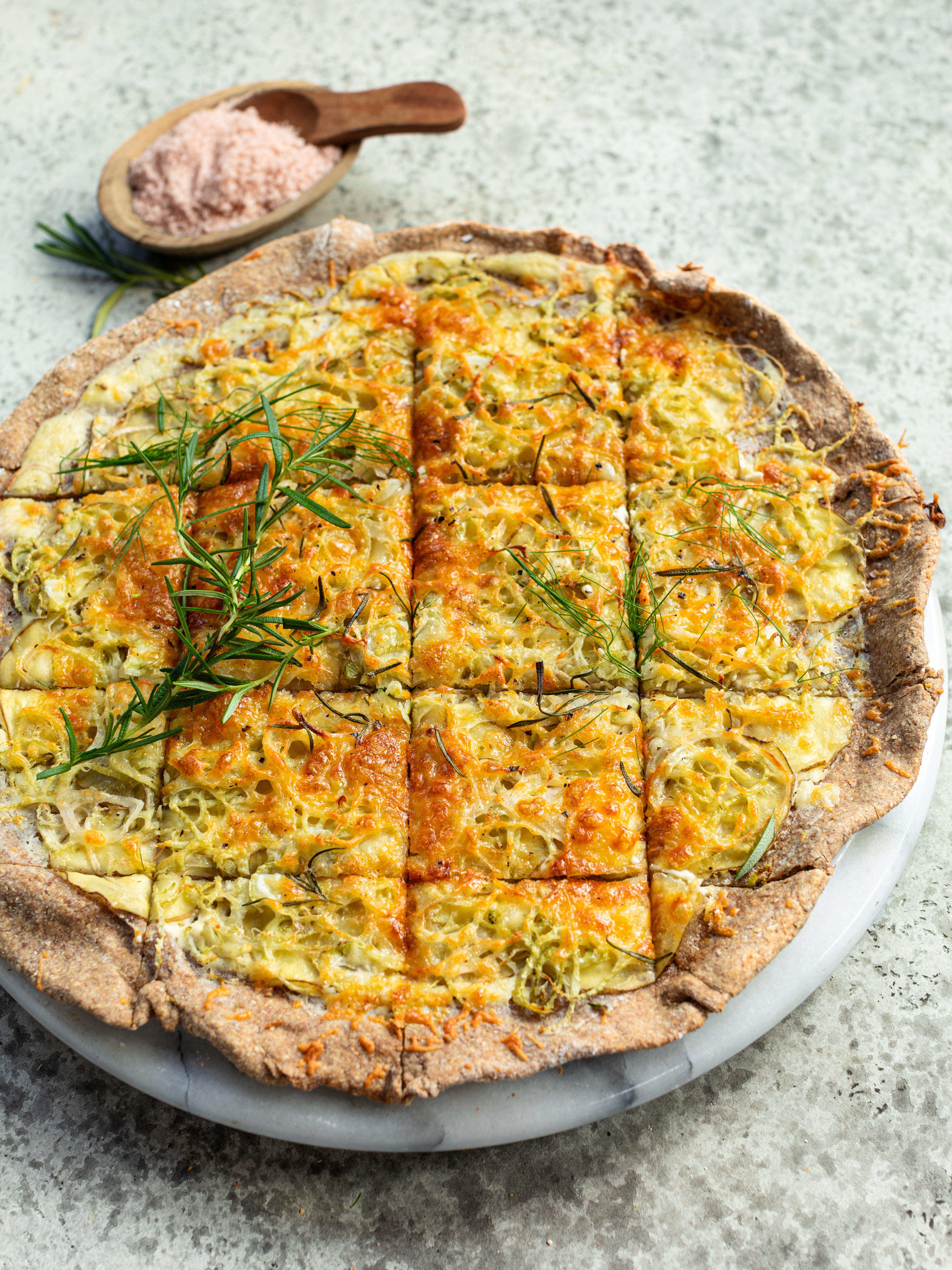 Kartoffel Fenchel Flammkuchen Rezept 5