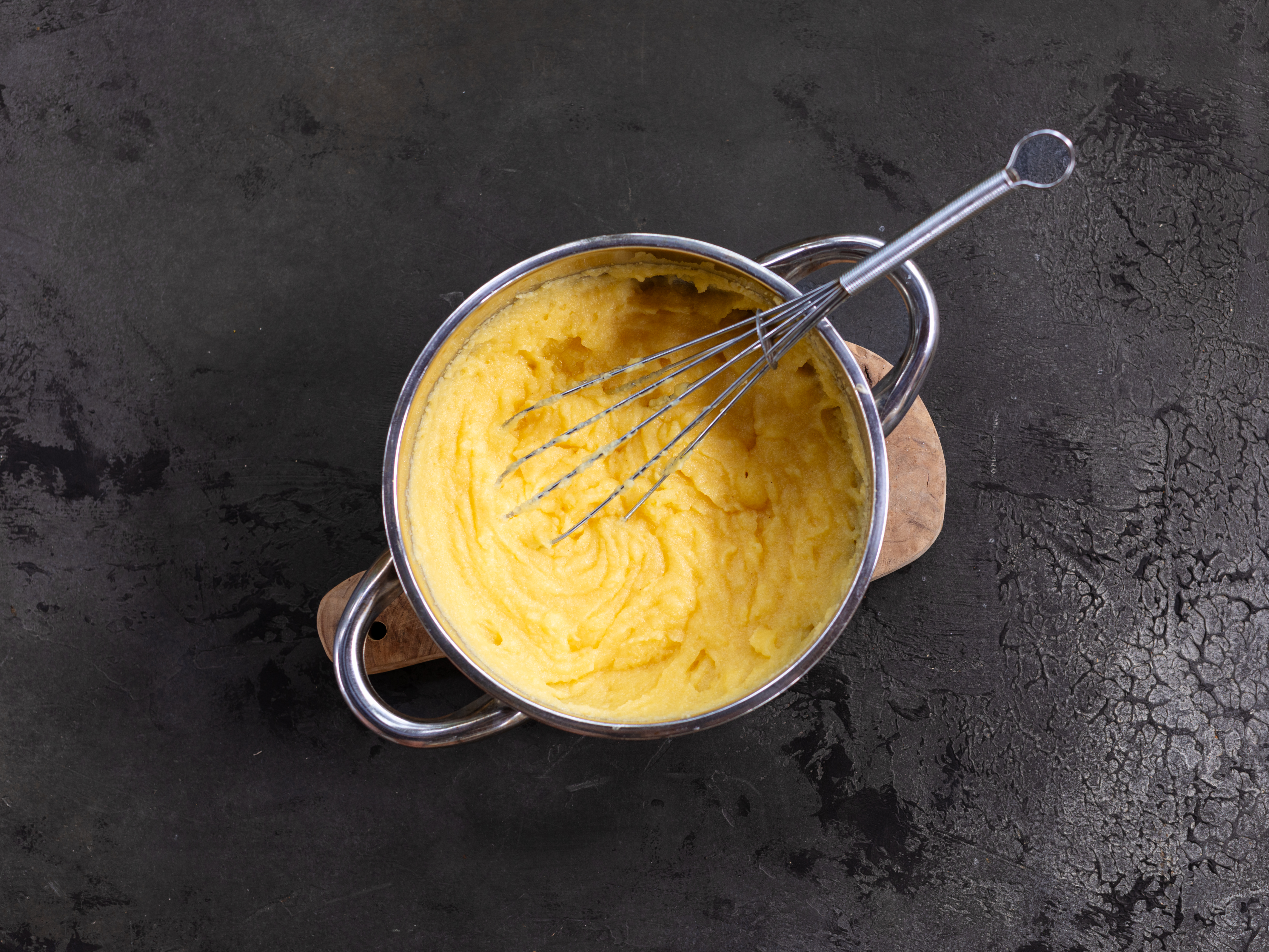 Schritt 2: Polenta für Miso Polenta mit Frühlingsgemüse zubereiten 