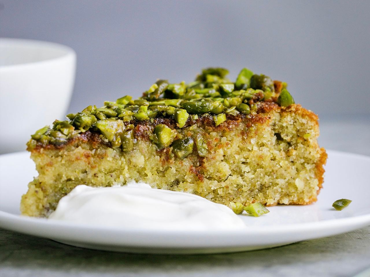 Schritt 4: Zuckersirup mit Pistazien für Zitronen Pistazien Cake