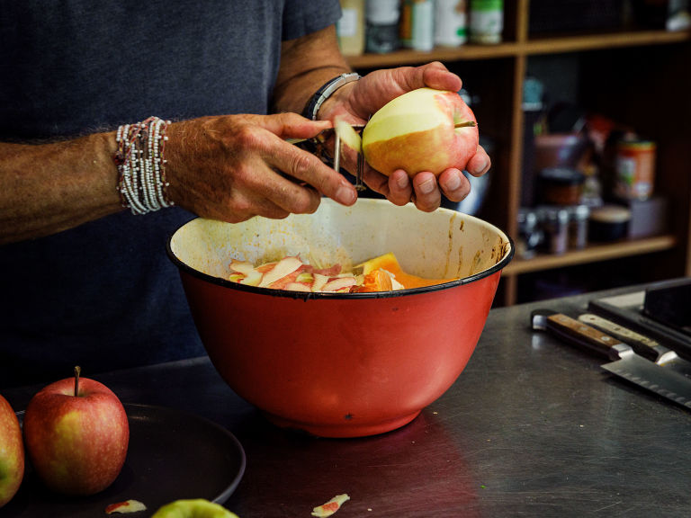 Schritt 1: Äpfel für Apfeldom vorbereiten 