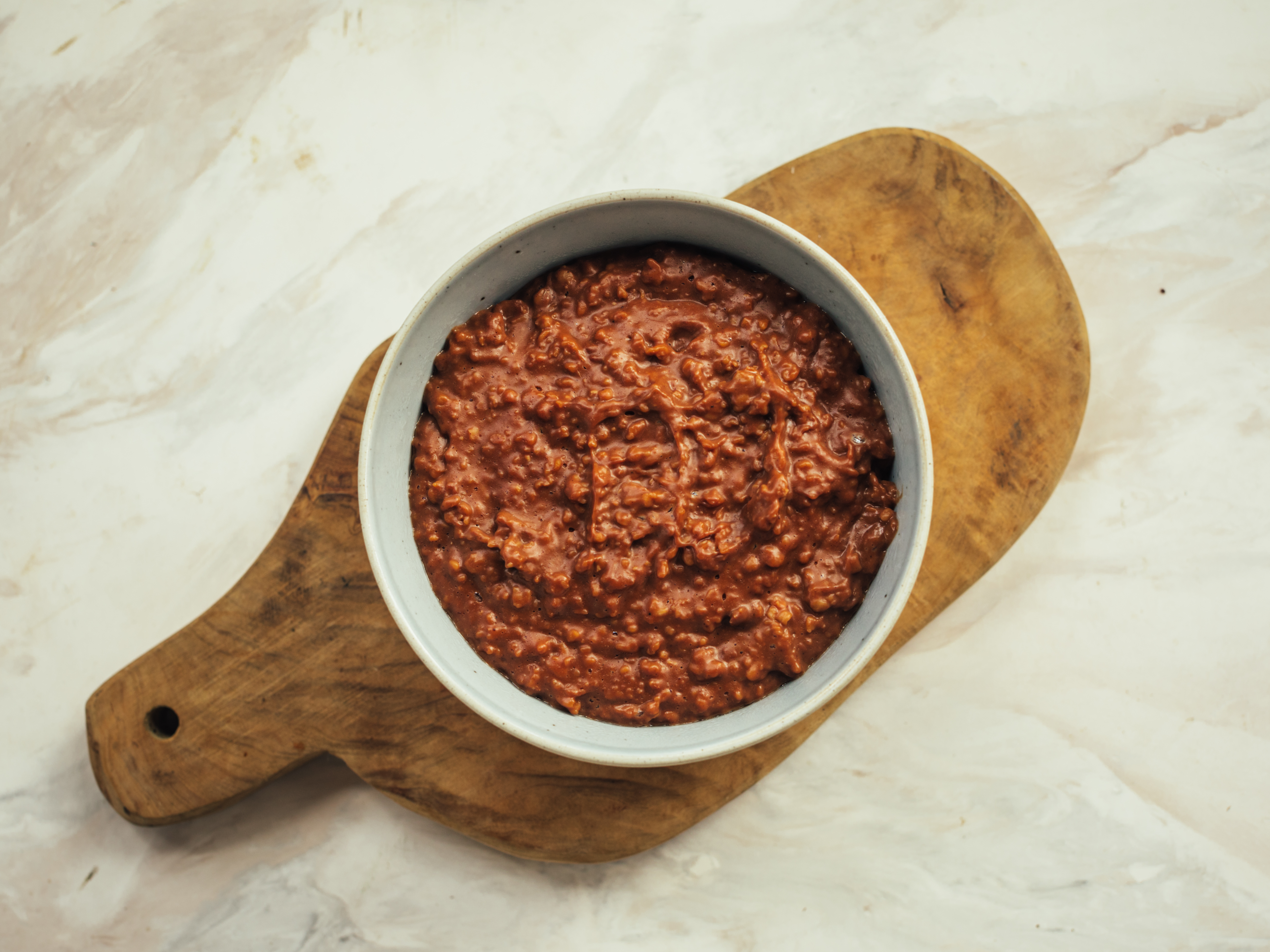 Schritt 2: Das Porridge in eine Schüssel geben