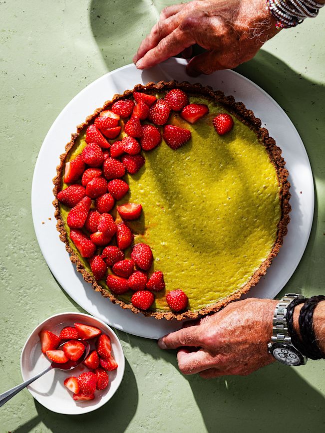 Erdbeer-Basilikum-Lime Tarte Rezept Erdbeer-Basilikum-Lime Tarte Rezept