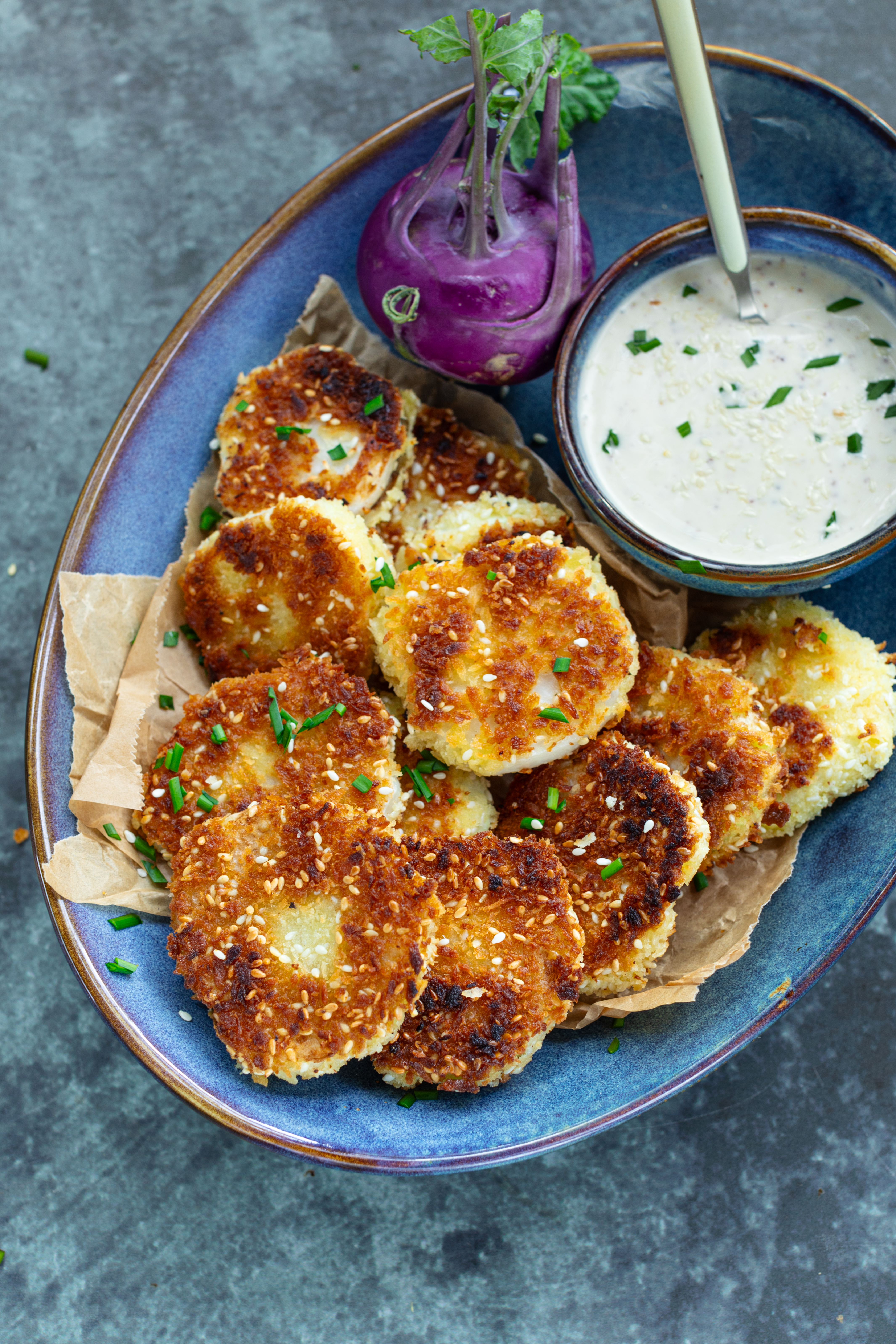 Kohlrabi-Sesam-Schnitzel Rezept 4