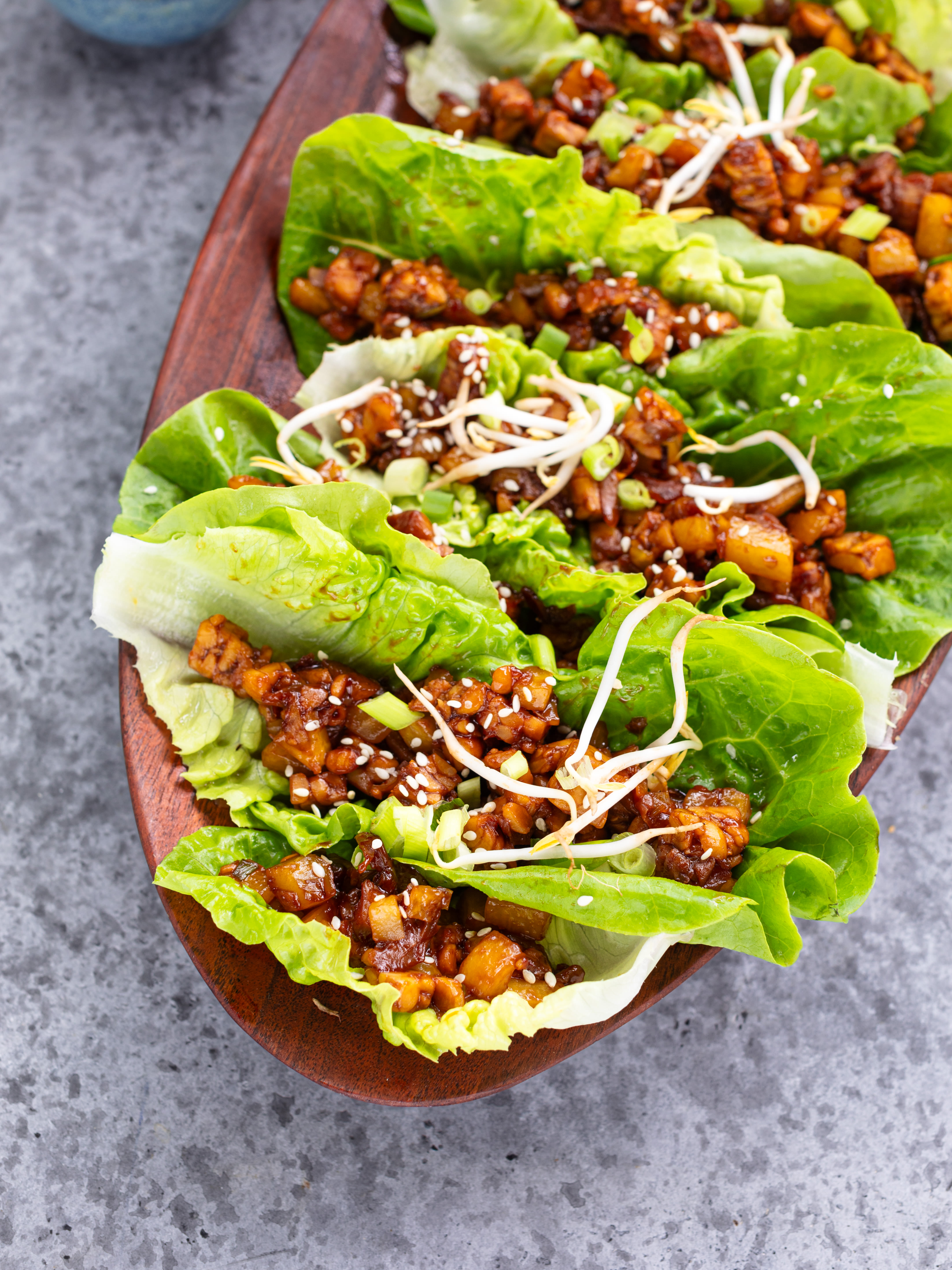 Salat Wraps mit Kohlrabi und Tempeh Rezept 6