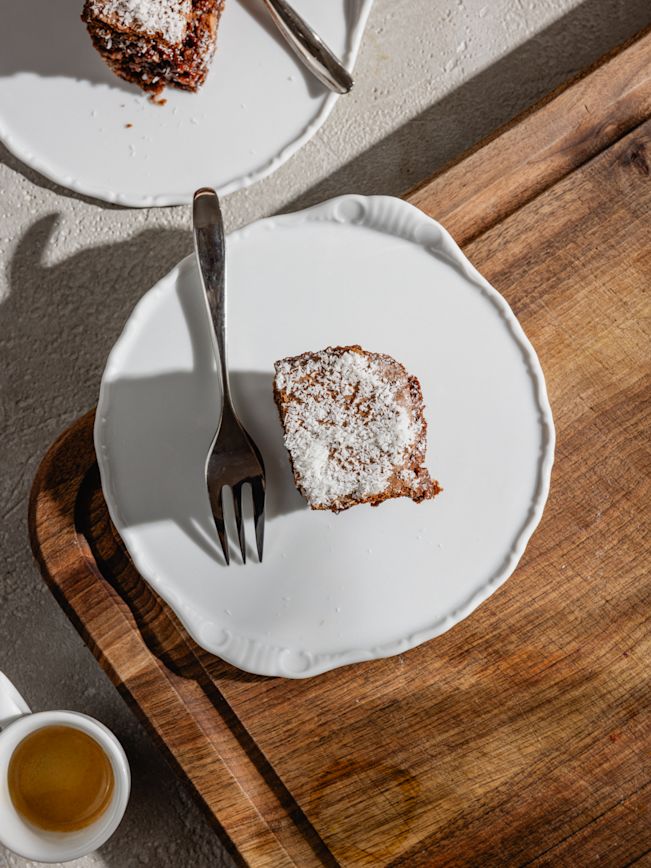 Coconut Macaroon Brownies Rezept Coconut Macaroon Brownies Rezept