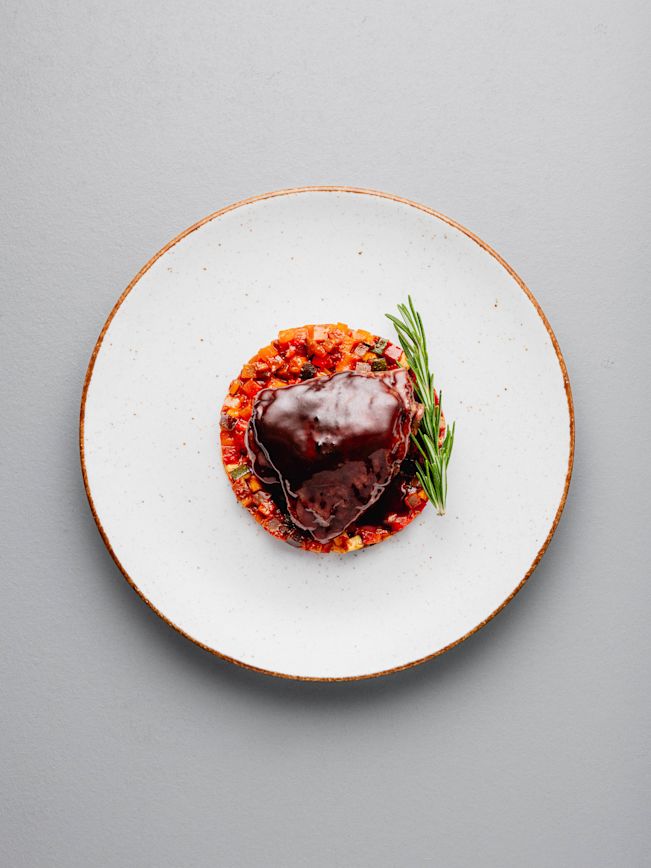 Coq au Vin mit Ratatouille Rezept Coq au Vin mit Ratatouille Rezept