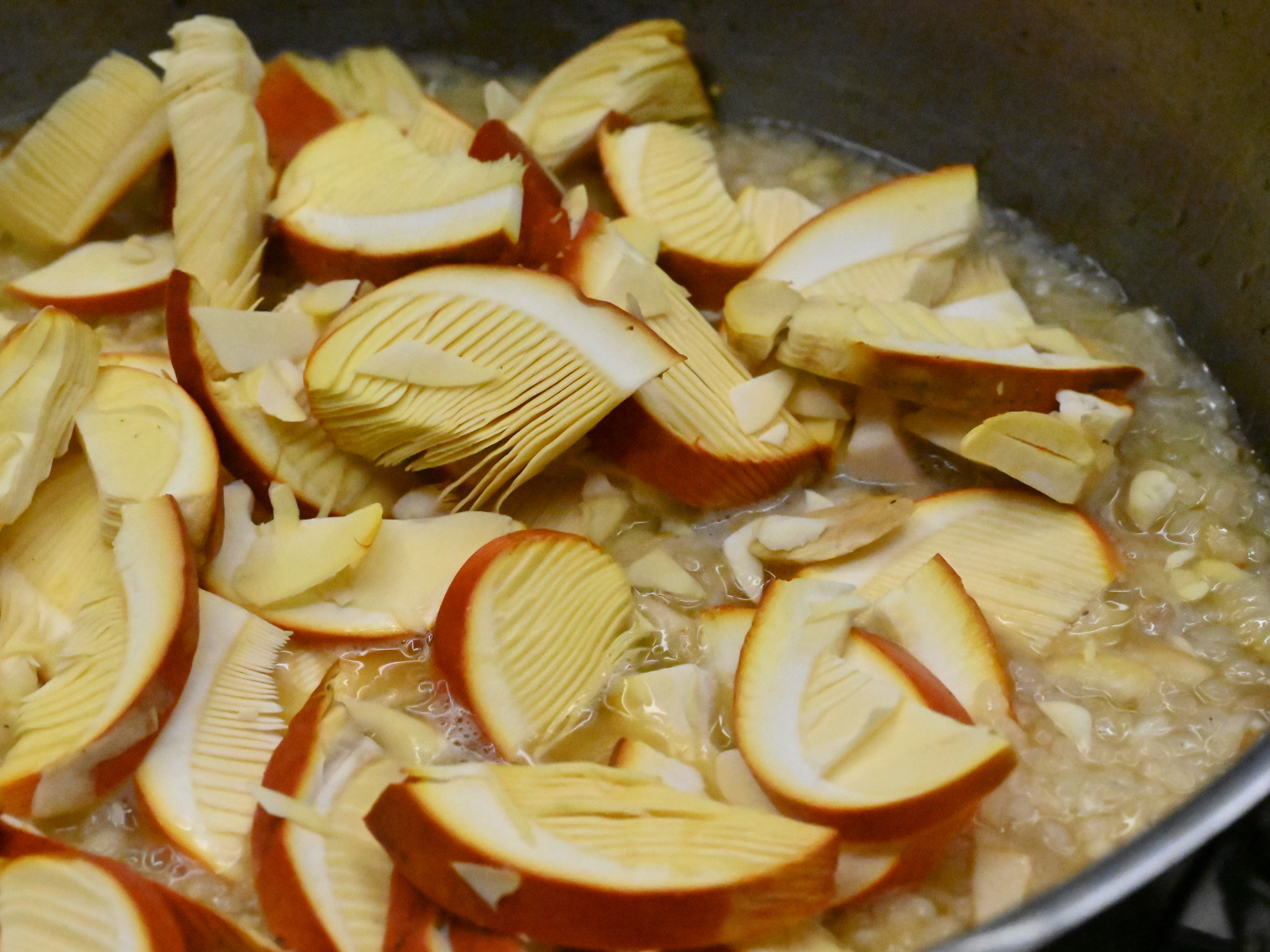 Schritt 2: Pilze dem Reis zugeben