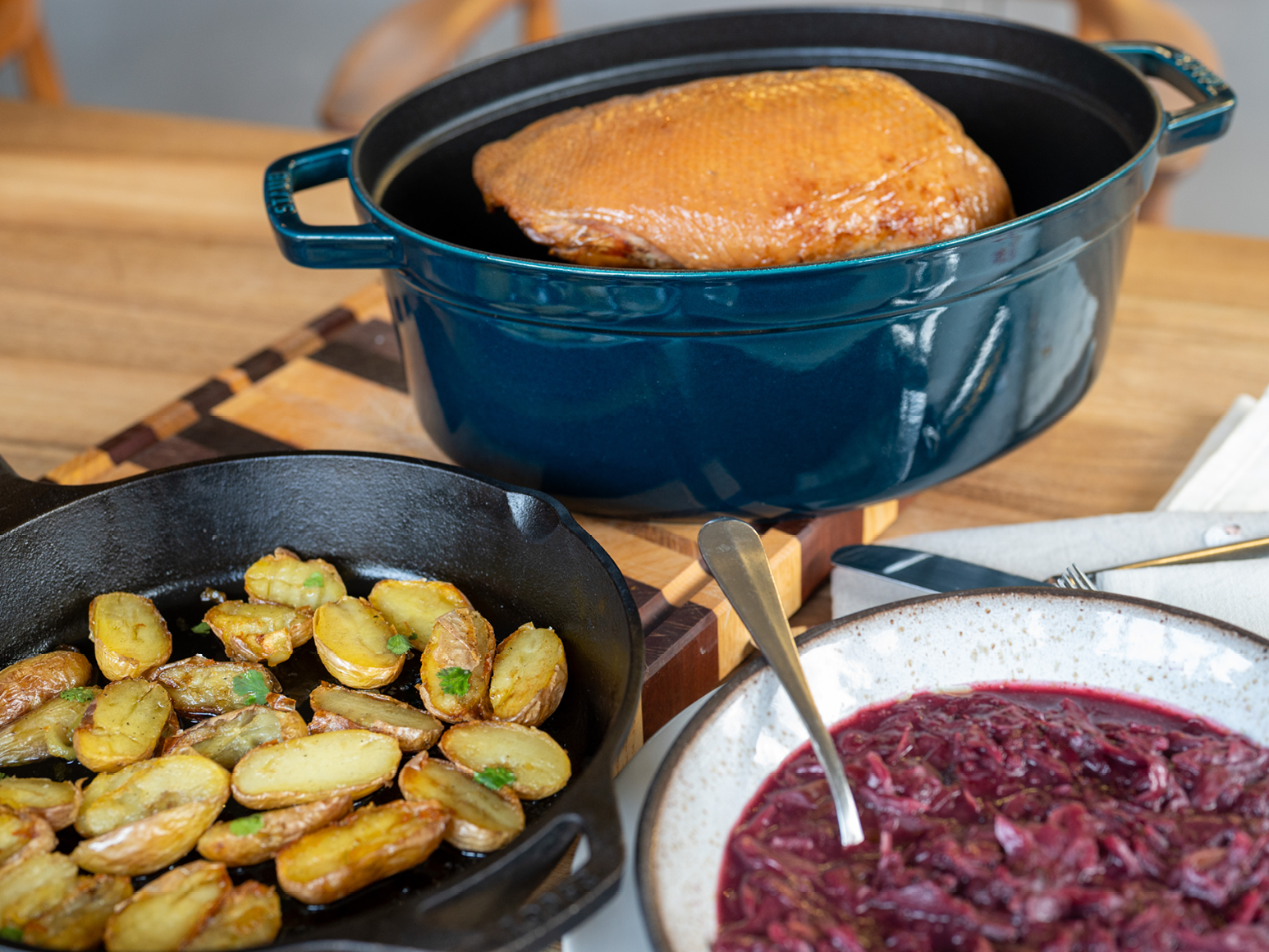 Schritt 2: Ente knusprig braten und servieren