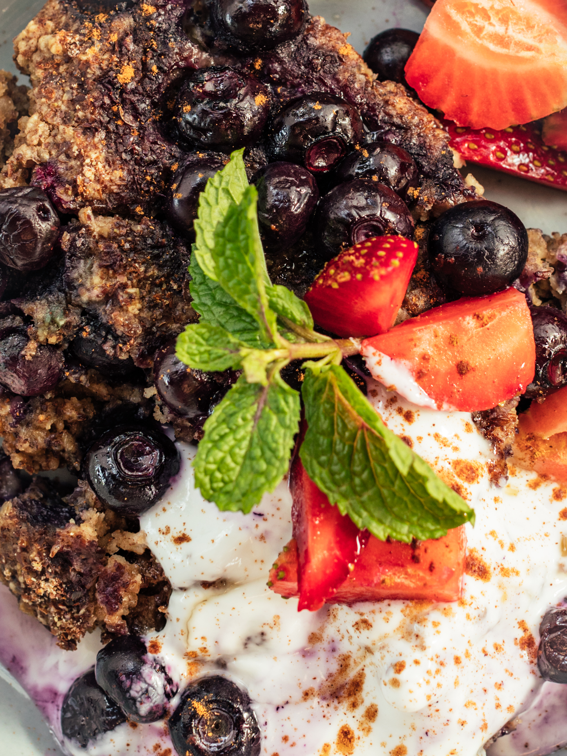 Baked Blaubeer Porridge Rezept 12