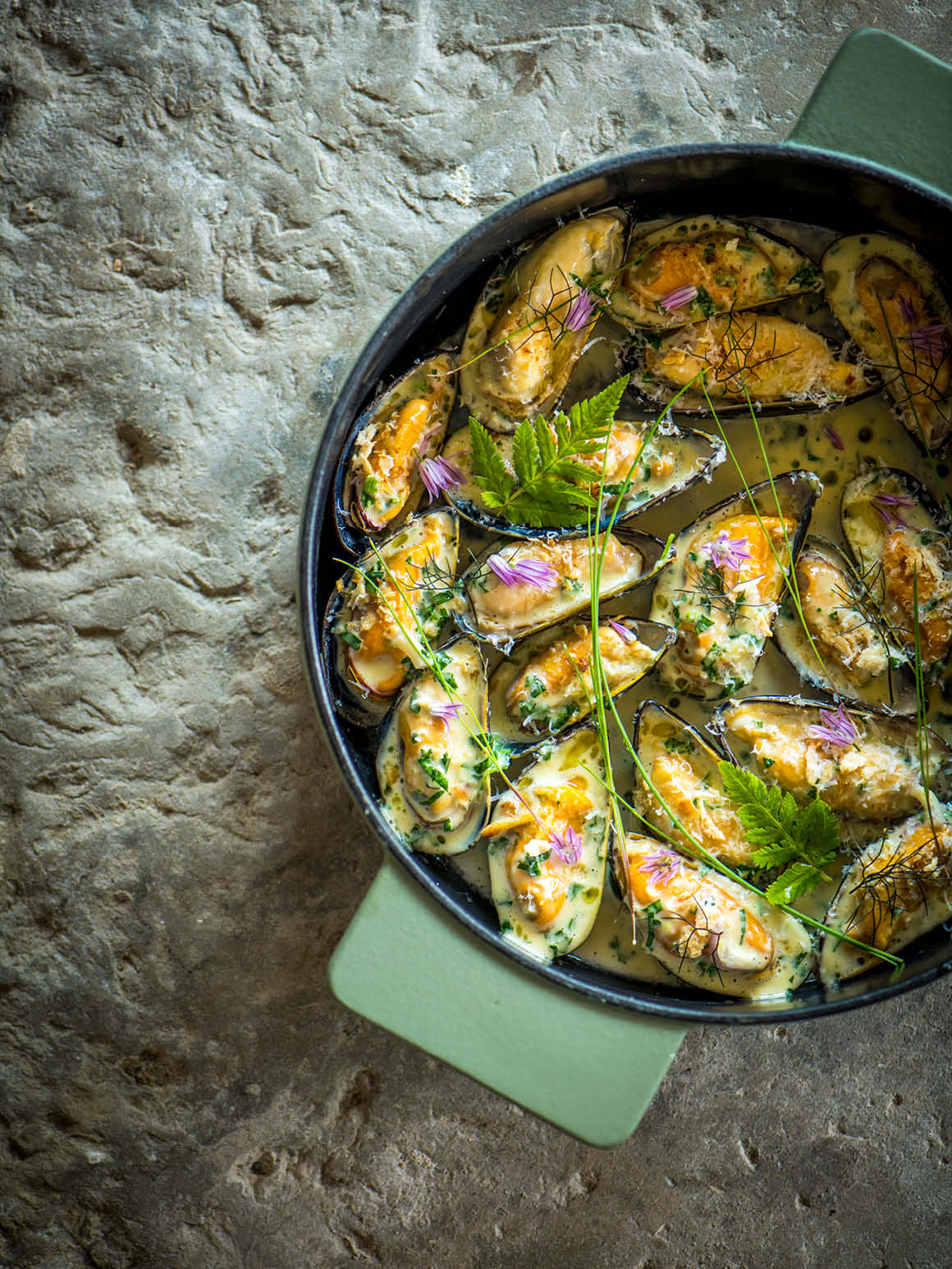 Moules à l’Escargot Rezept