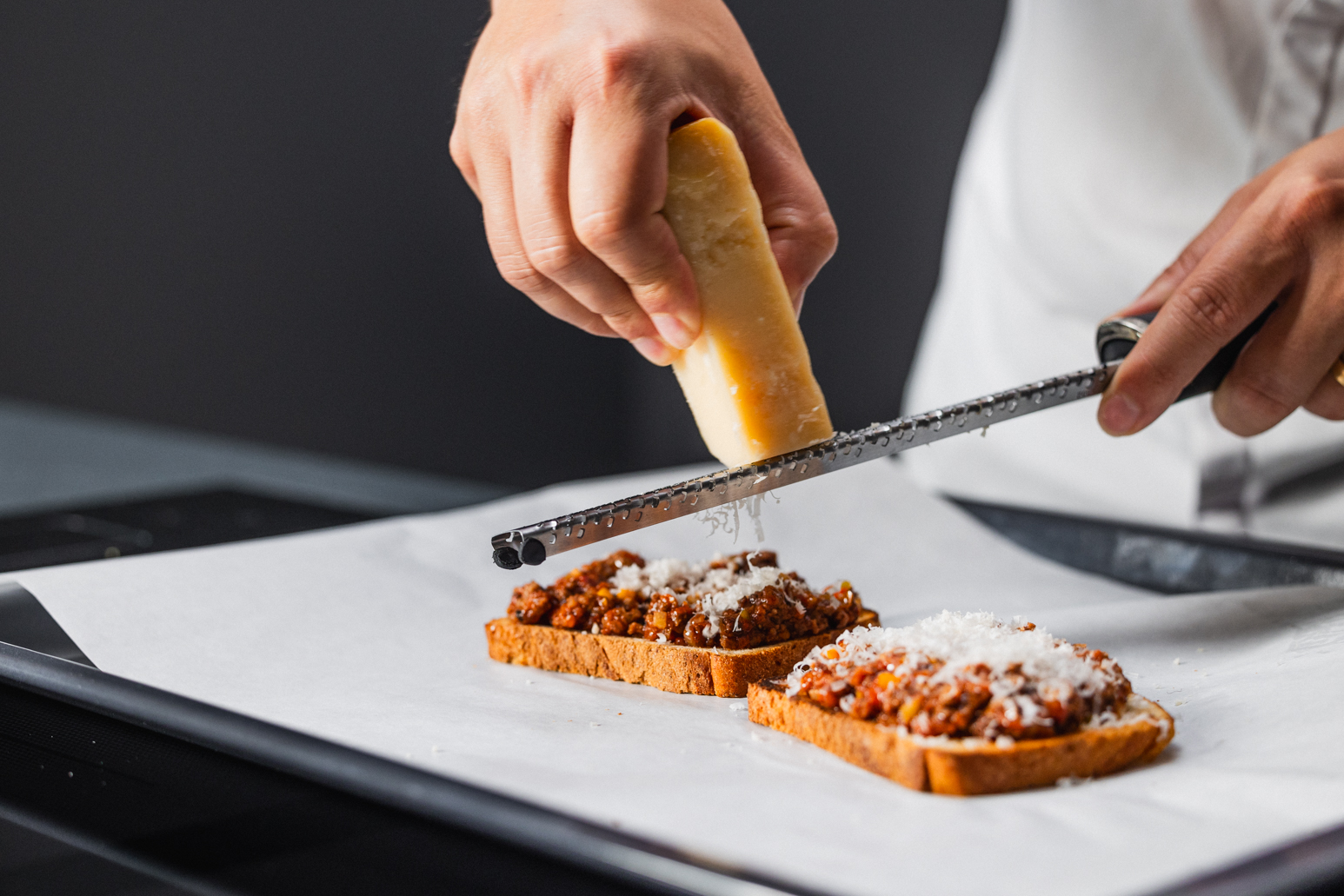 Schritt 4: Toast anrichten