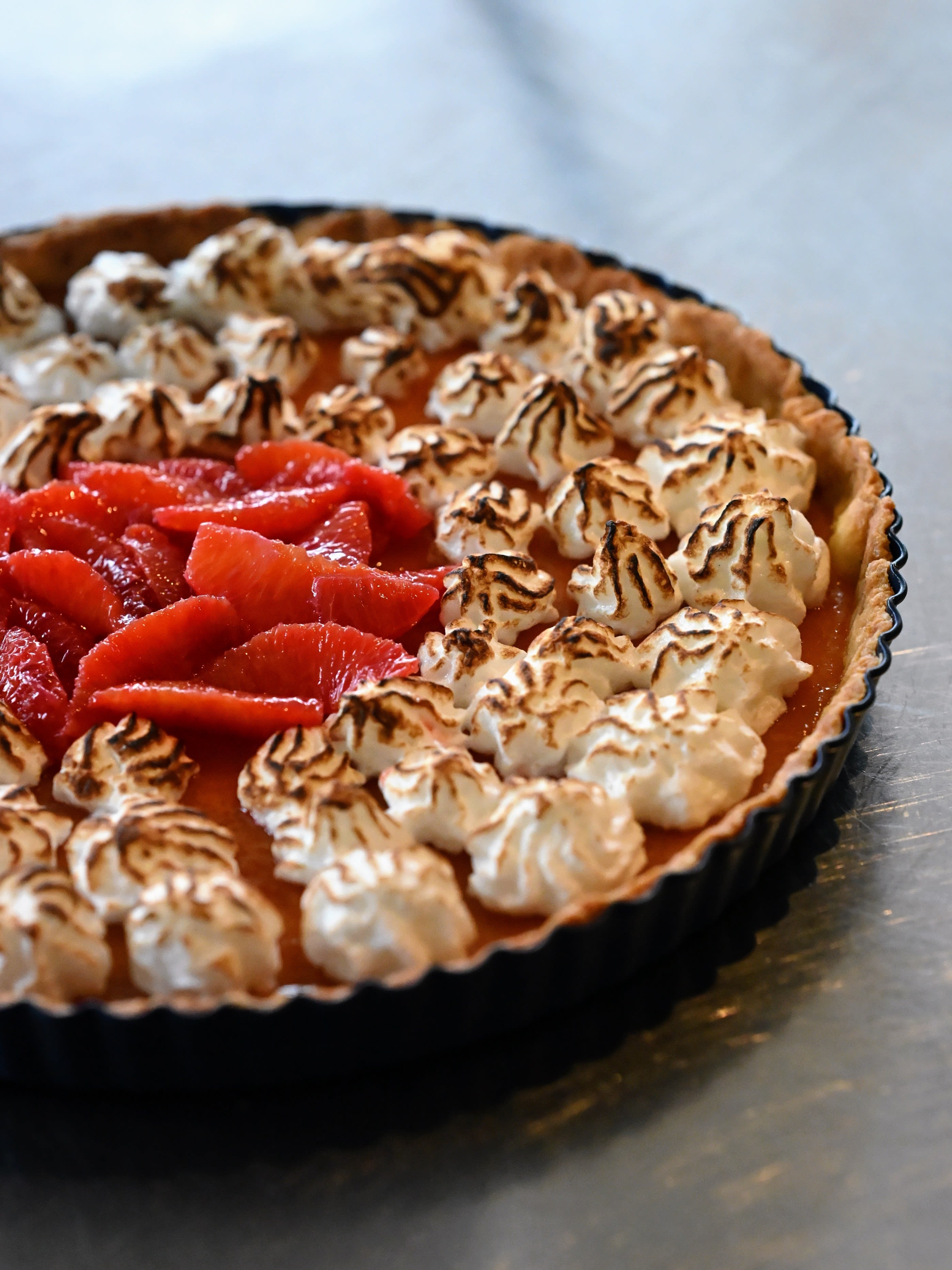 Blutorangen-Yuzu Tarte Rezept 5