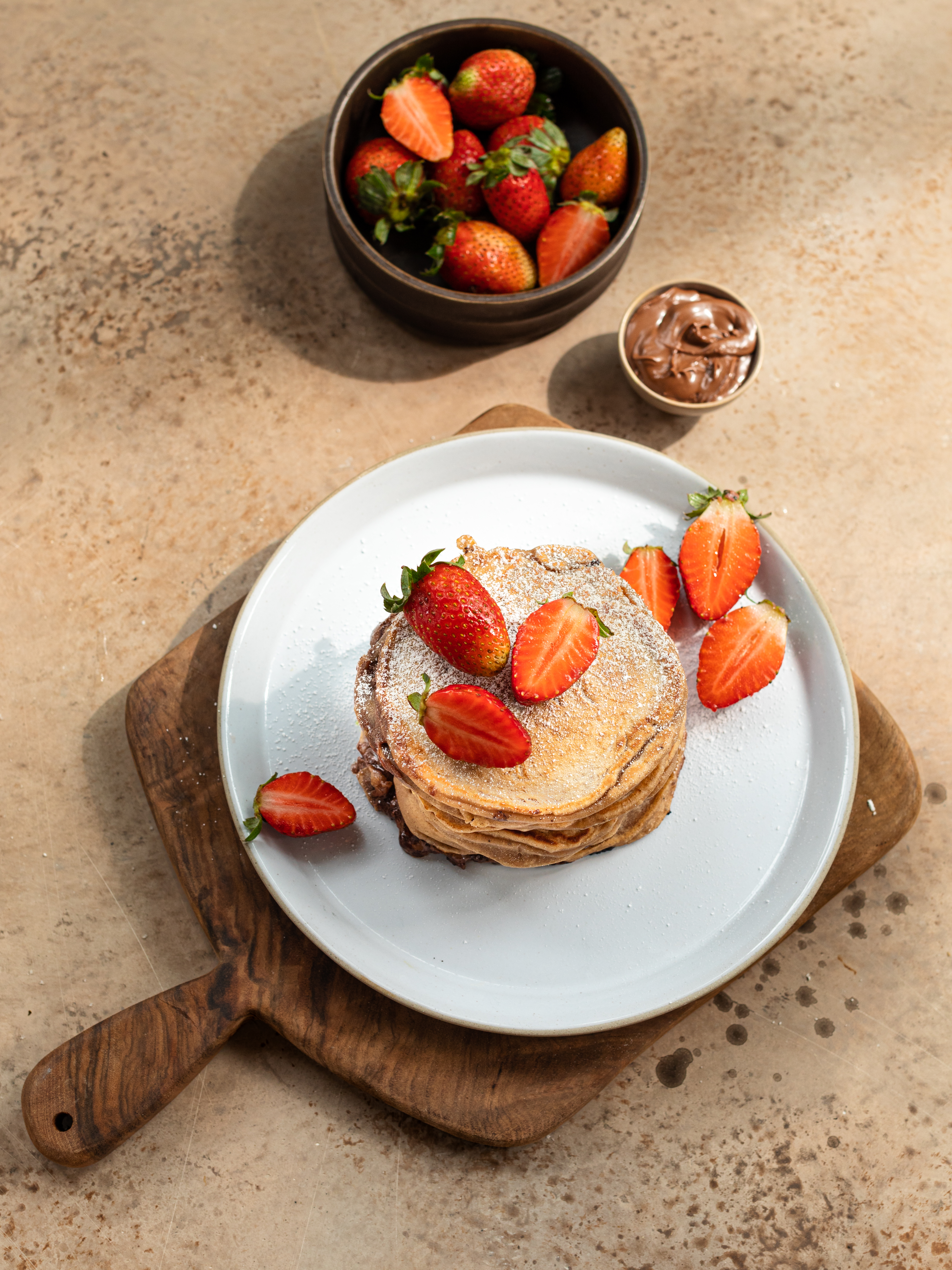 Pancakes mit flüssigem Schoggi-Kern Rezept