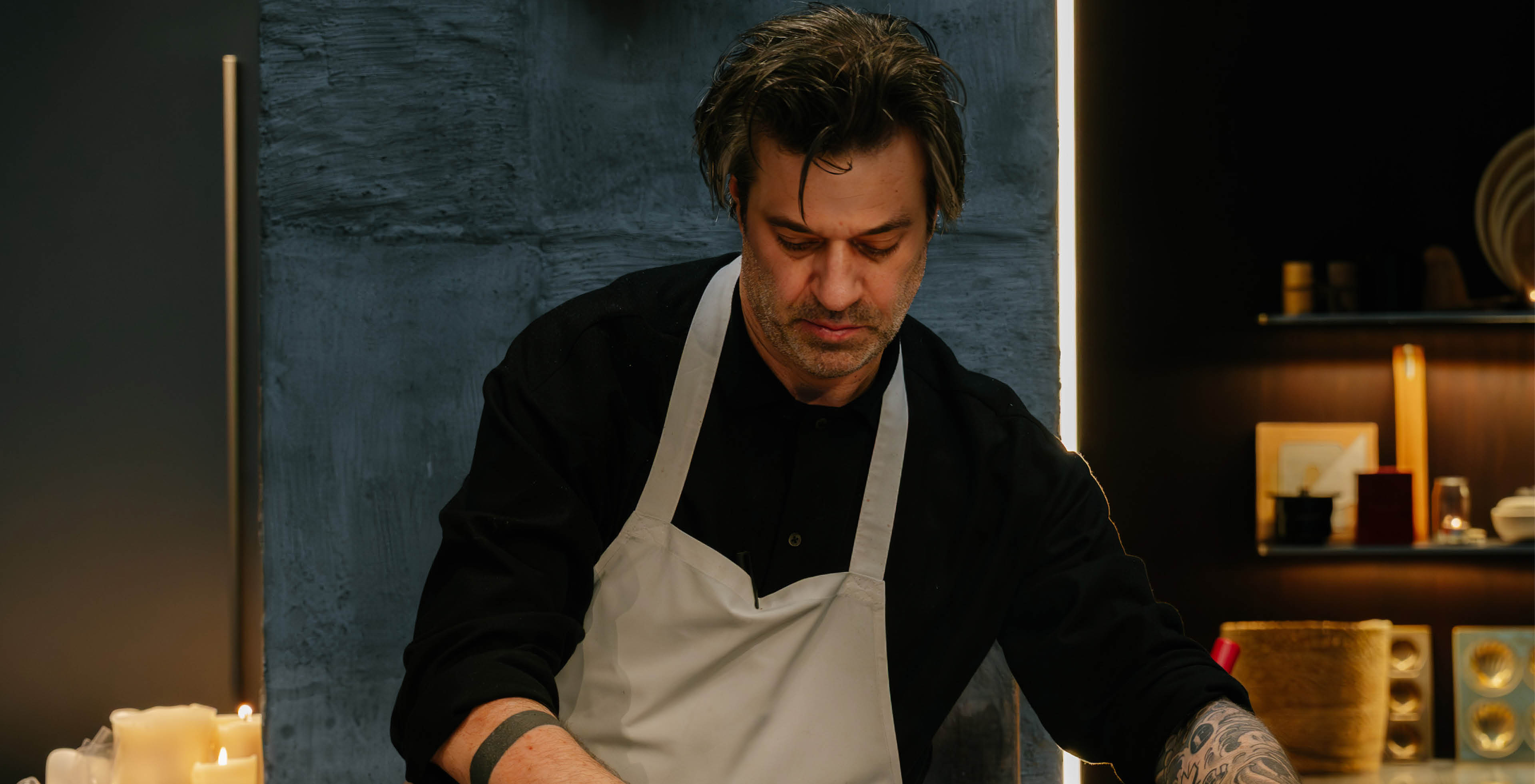 Sergio Herman Serax beim kochen Sergio Herman Serax beim kochen