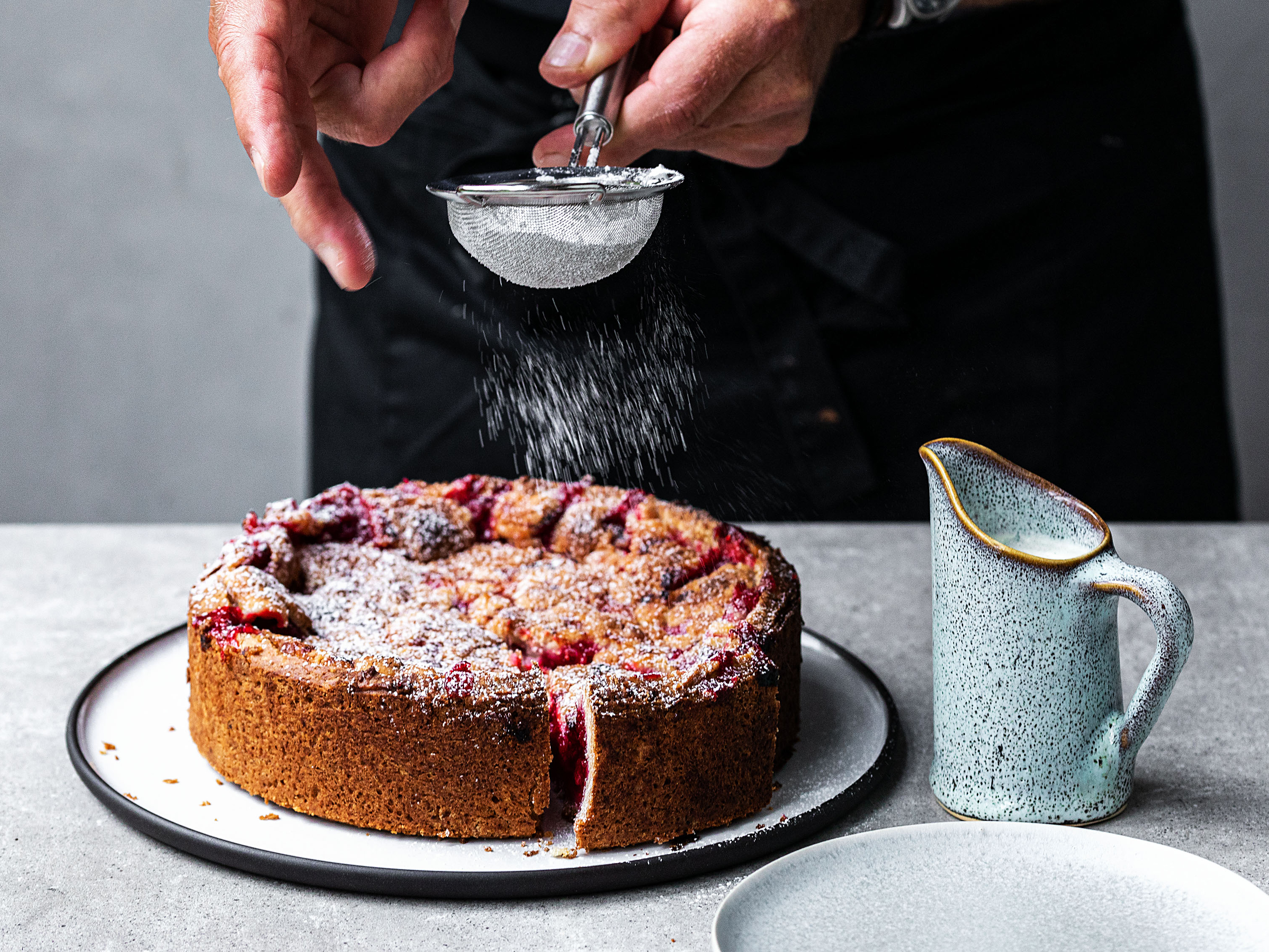 Schritt 5: Vanillecreme für Himbeer Streuselkuchen zubereiten.
