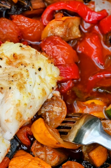 Ratatouille mit Kabeljau Rezept2