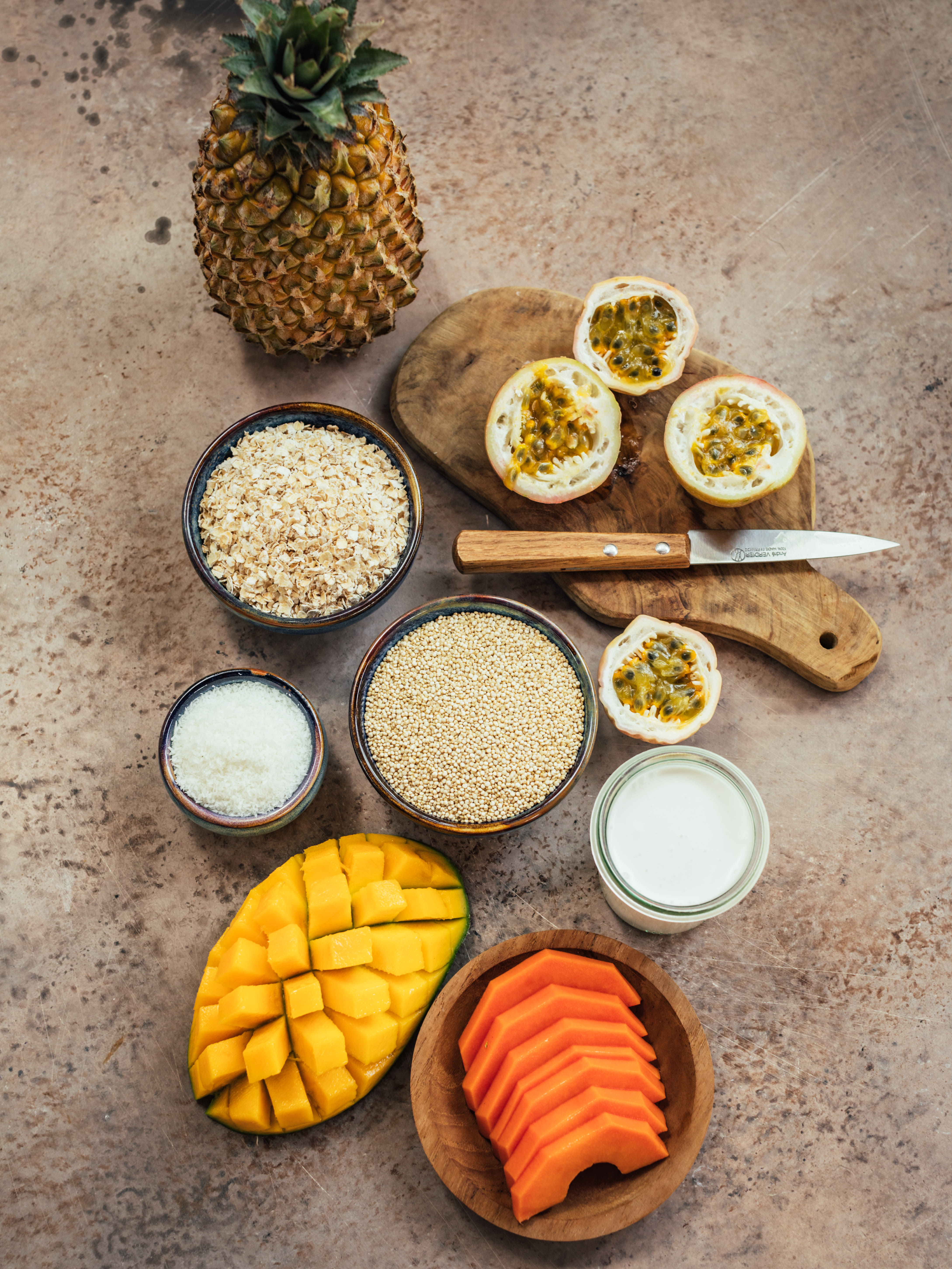 Tropical Quinoa Porridge Rezept 