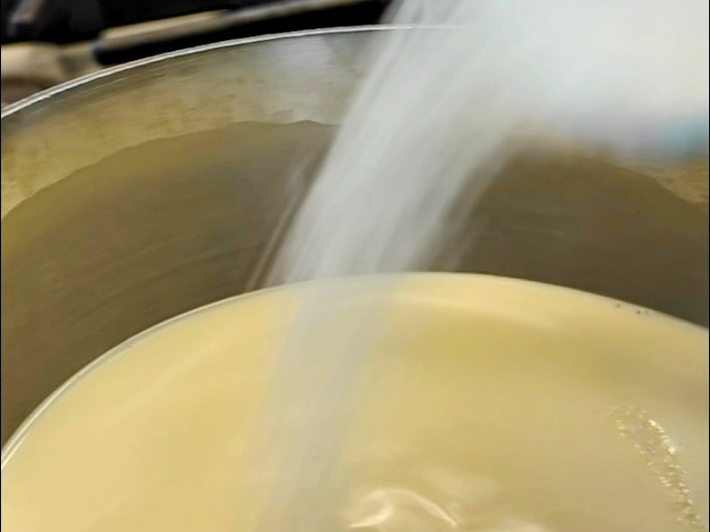 Schritt 2: Creme für Mango Crème Brulée zubereiten 