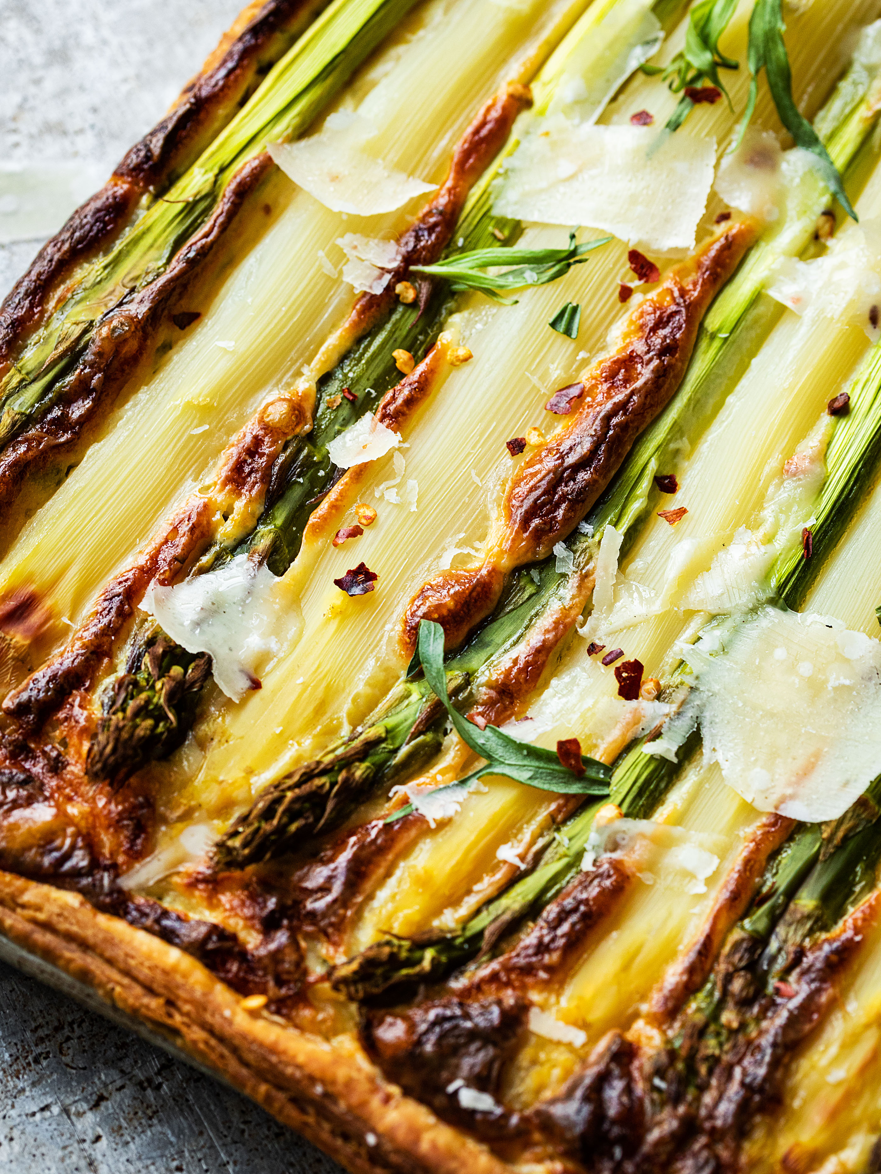 Spargel-Tarte mit Chèvre und Estragon Rezept3