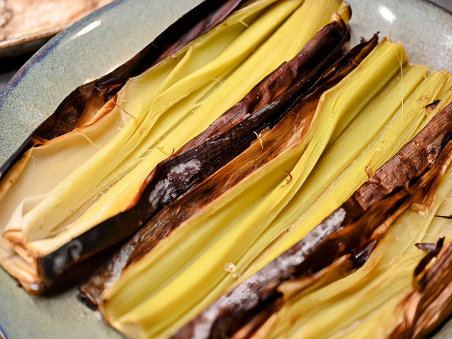 Schritt 2:Lauch mit Panko, Käse und Trüffel verfeinern