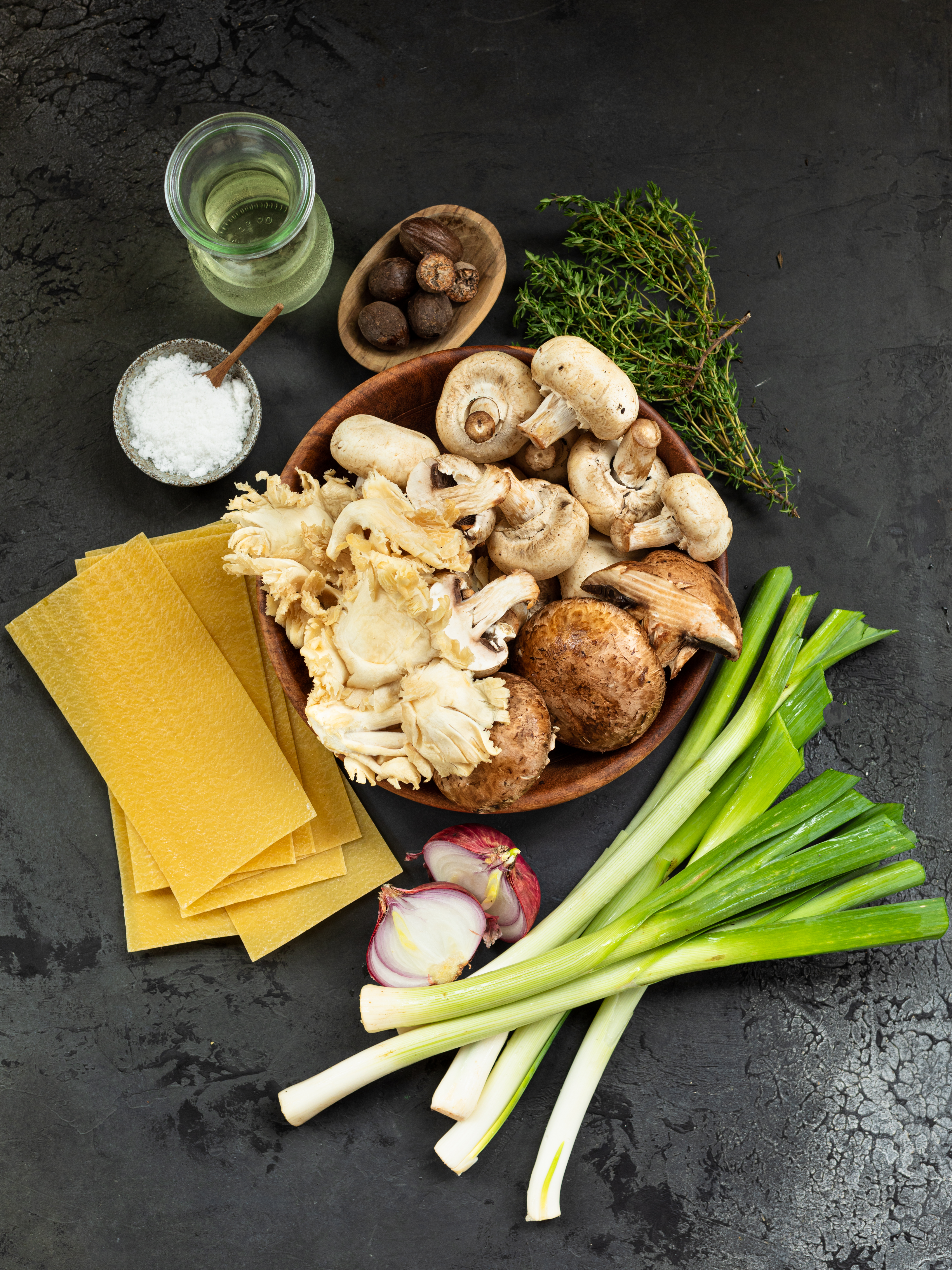 Cremige Pilz-Lauch Lasagne Rezept