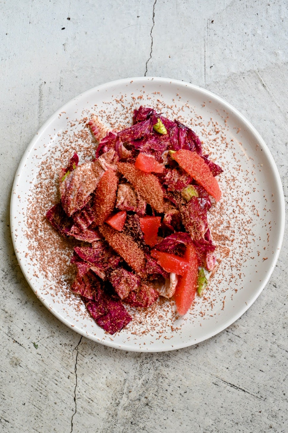 Radiccio Salat mit Grapefruits und Schokolade Rezept 3
