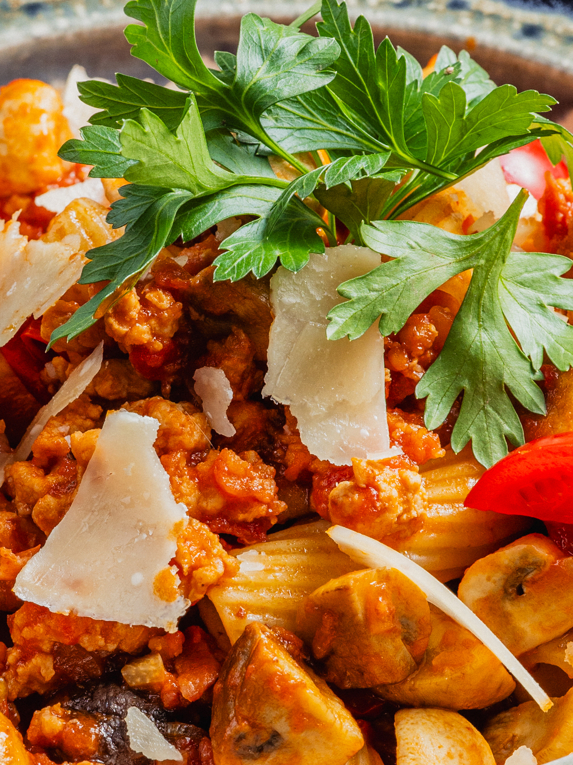 Pasta mit Bolognese alla Boscaiola Rezept 2