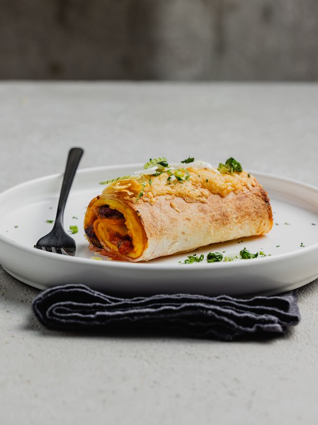Mexikanischer Omelett-Burrito Rezept Mexikanischer Omelett-Burrito Rezept