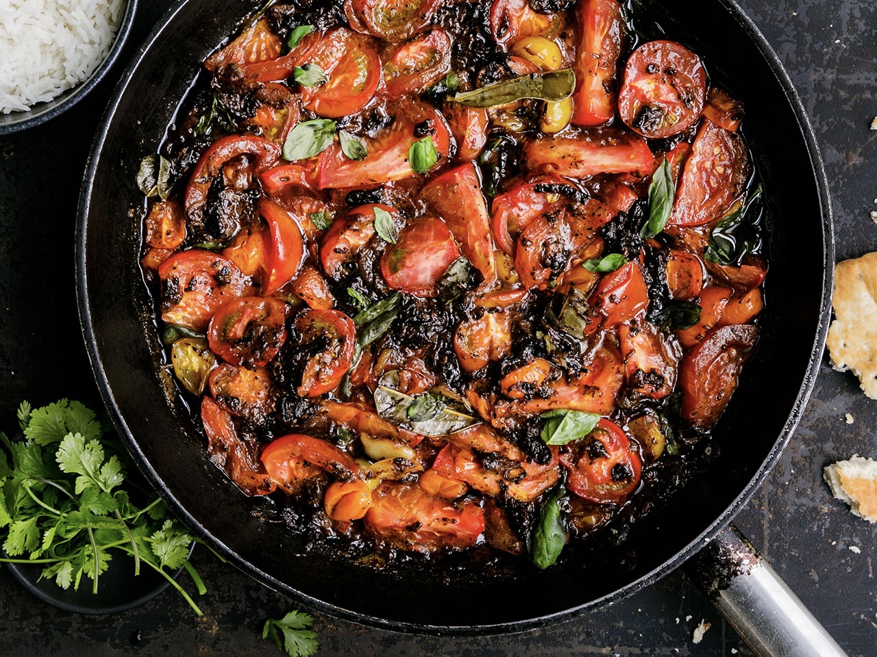 Schritt 3: Tomaten für Veganes Tomatencurry garen 