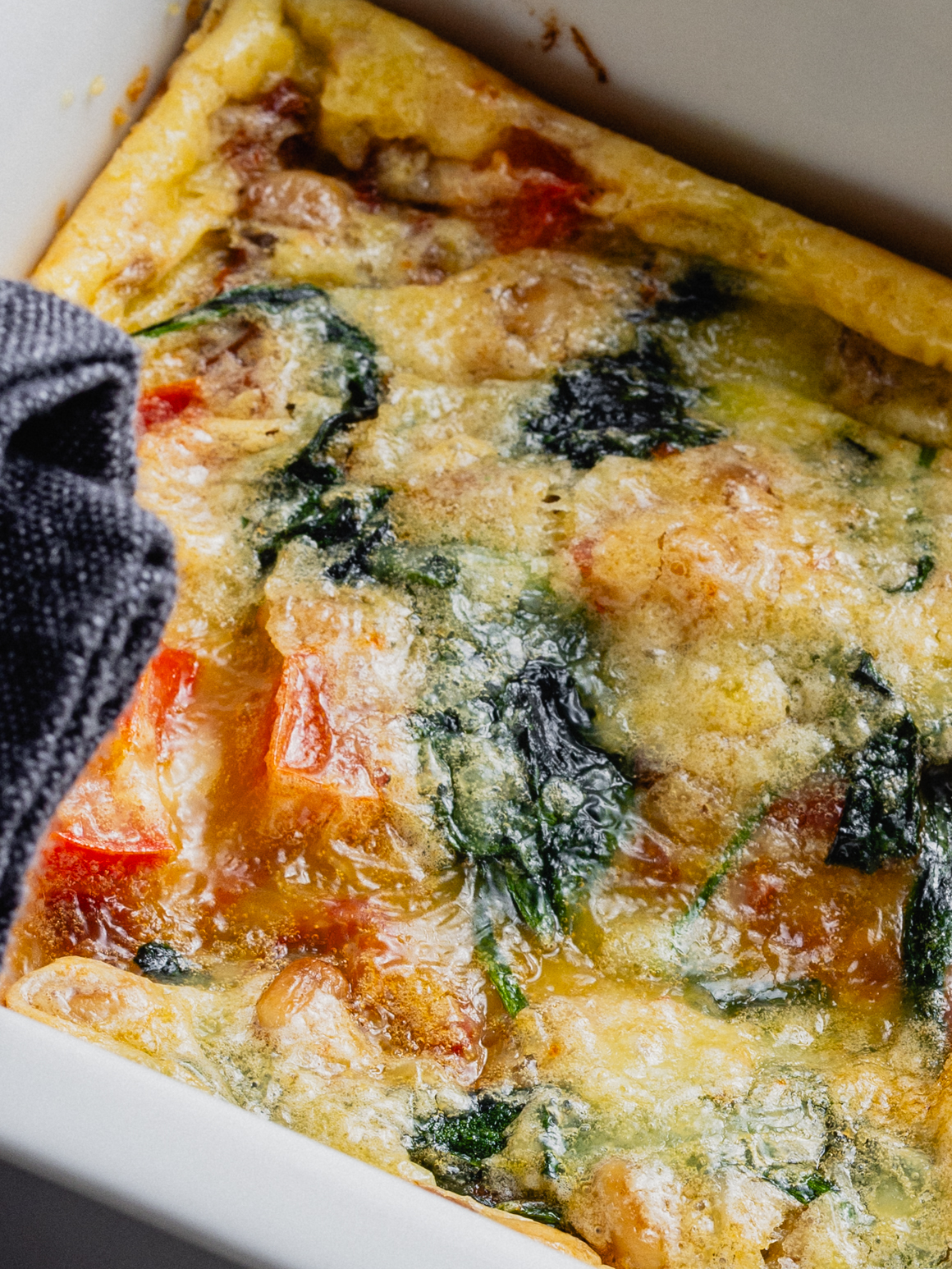 Omelett-Quiche mit Spinat und Tomaten Rezept 2