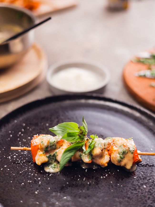 Pouletbrust Asia-Vinaigrette und Kokossauce Rezepte 1 Pouletbrust Asia-Vinaigrette und Kokossauce Rezepte 1