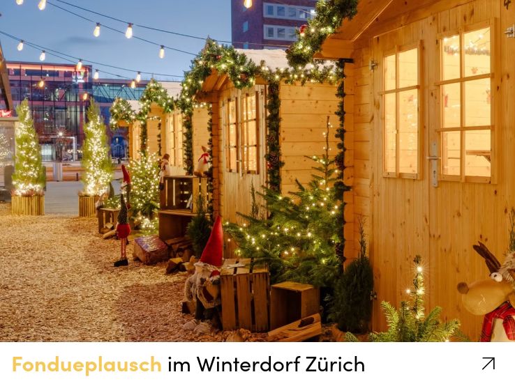 Fondueplausch im Winterdorf Zürich