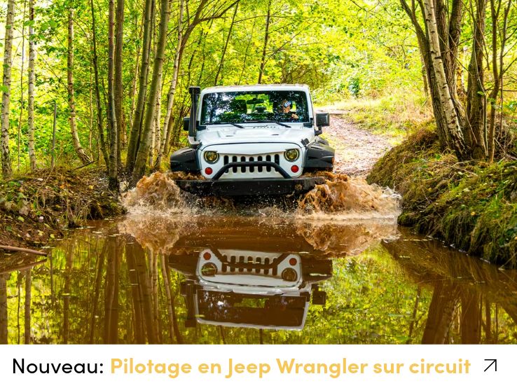Nouveau: Pilotage en Jeep Wrangler sur circuit Nouveau: Pilotage en Jeep Wrangler sur circuit