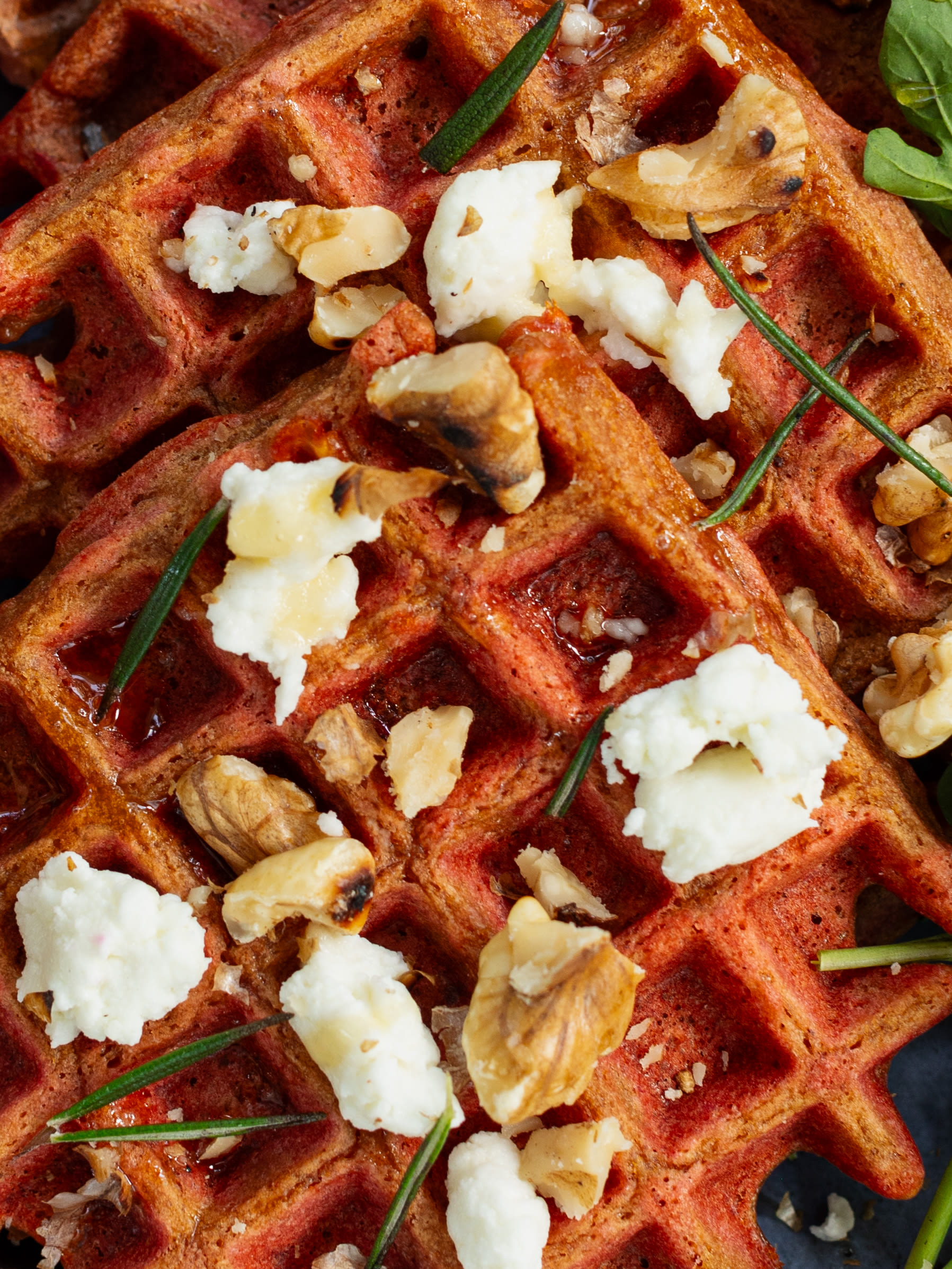 Randen-Waffeln mit Ziegenkäse Rezept 3