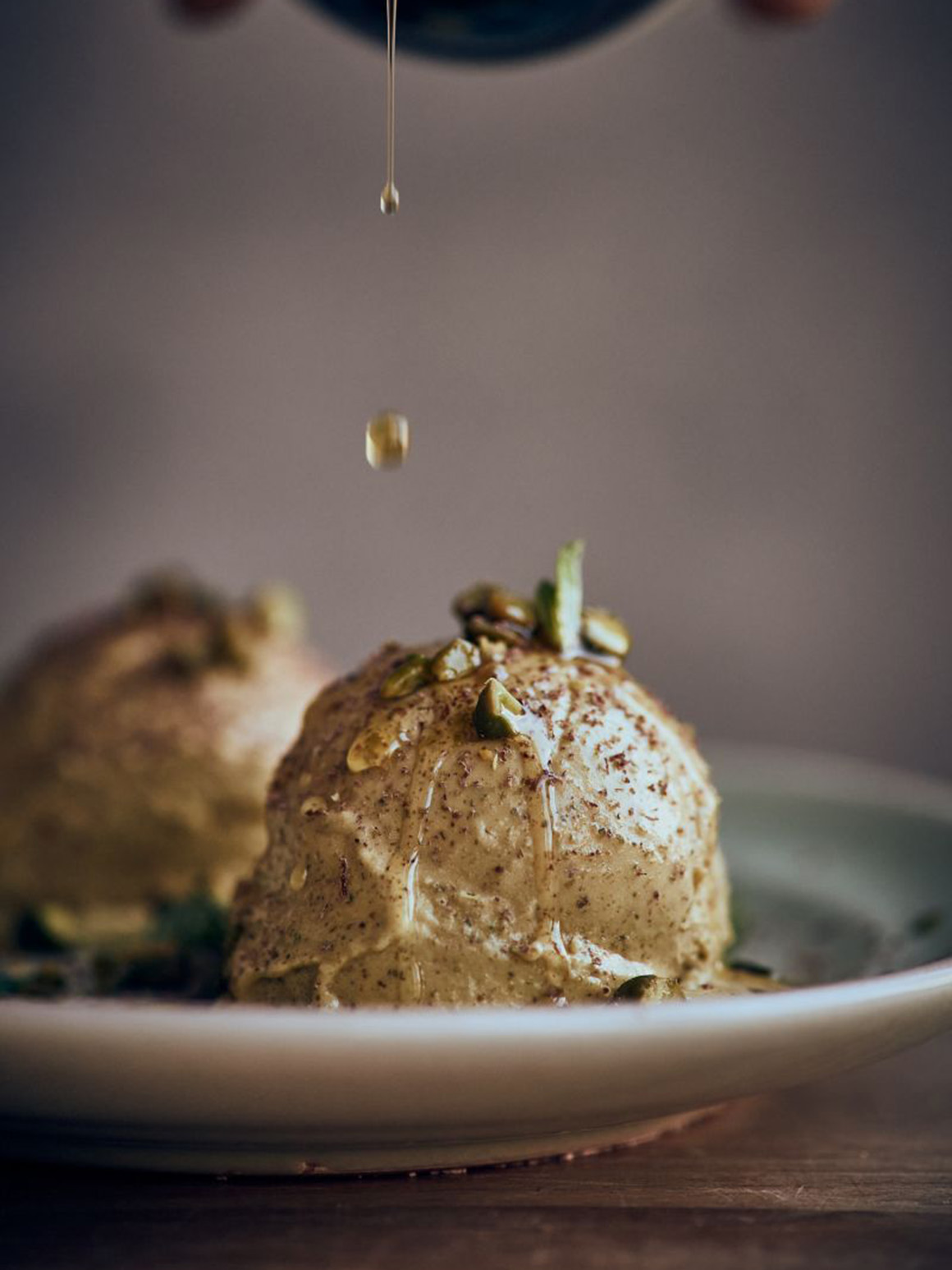 Pistazienglace mit Basilikum Rezept