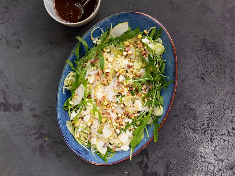 Schritt 4: Fenchel-Rucola Salat servieren und geniessen Schritt 4: Fenchel-Rucola Salat servieren und geniessen