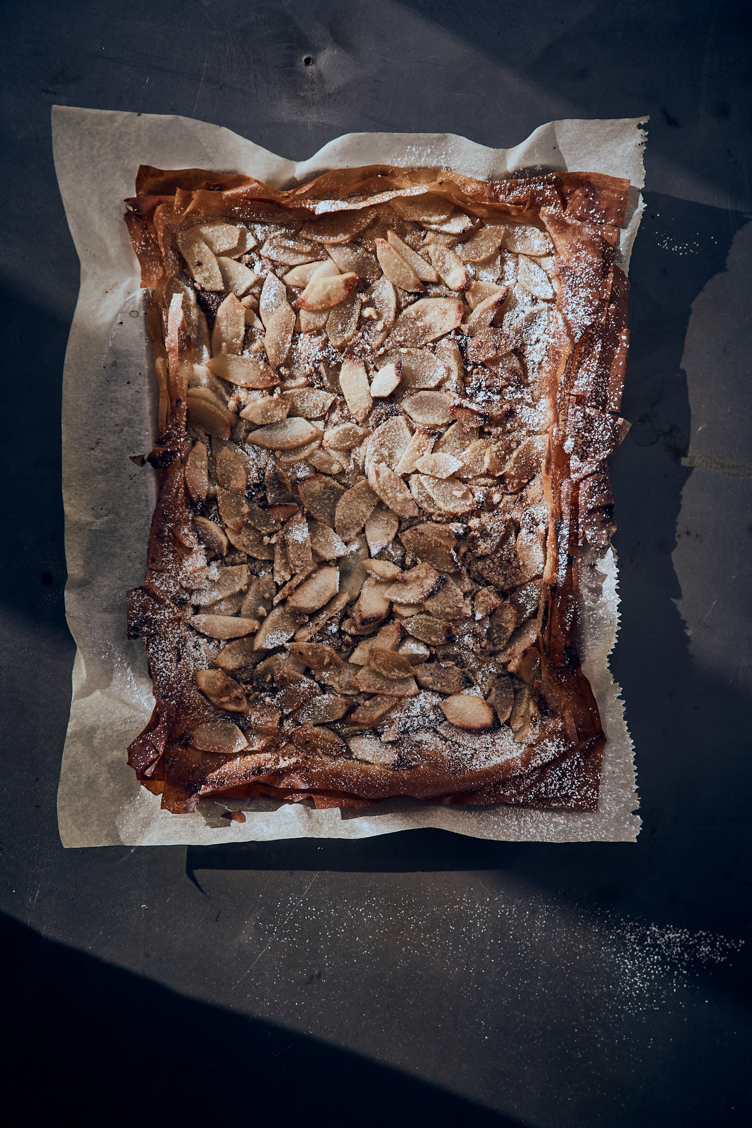 Crunchy Apfel-Birnen-Tarte mit Amaretti Rezept 