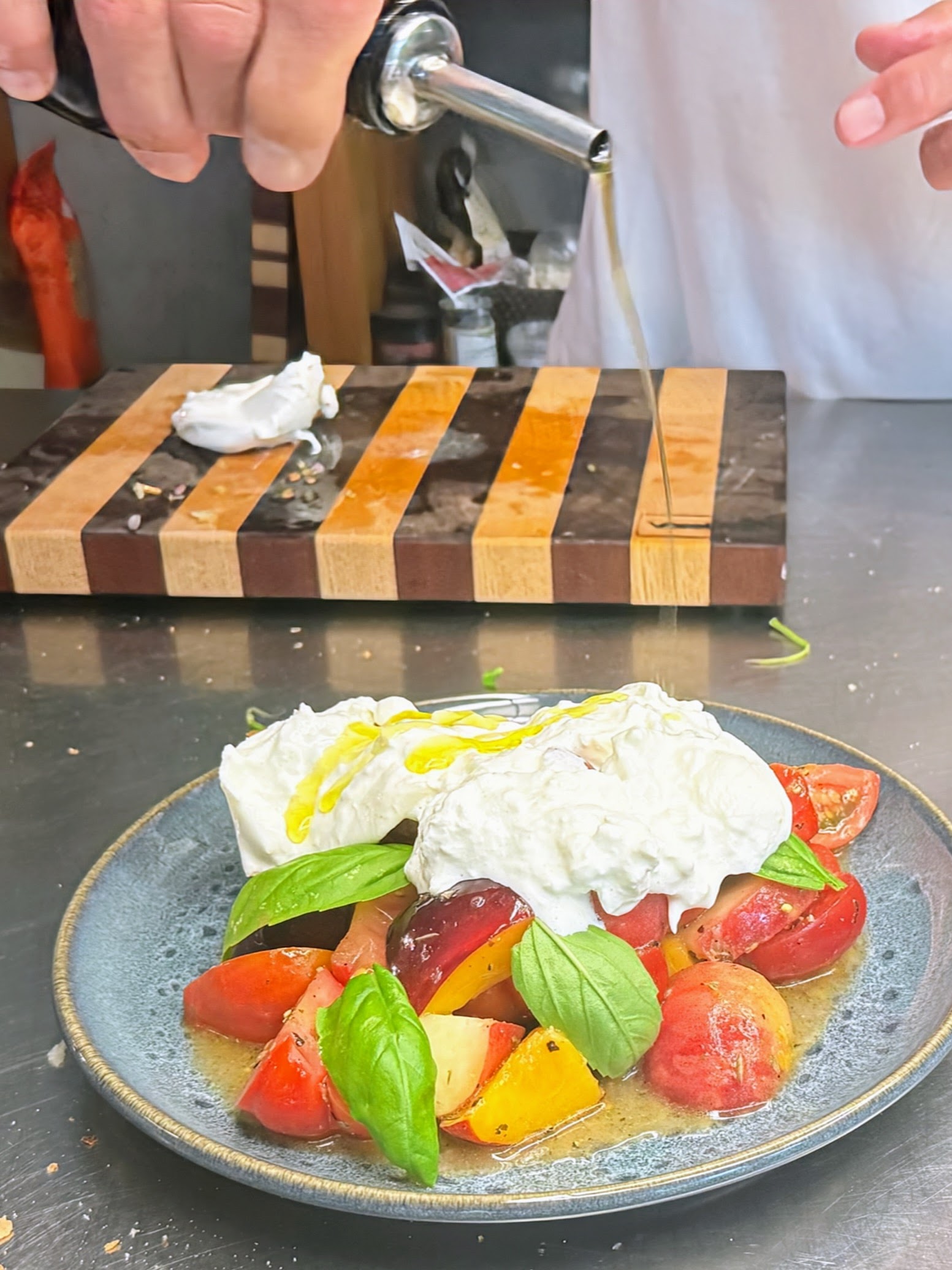 Tomaten-Pfirsichsalat mit Burrata Rezept 2