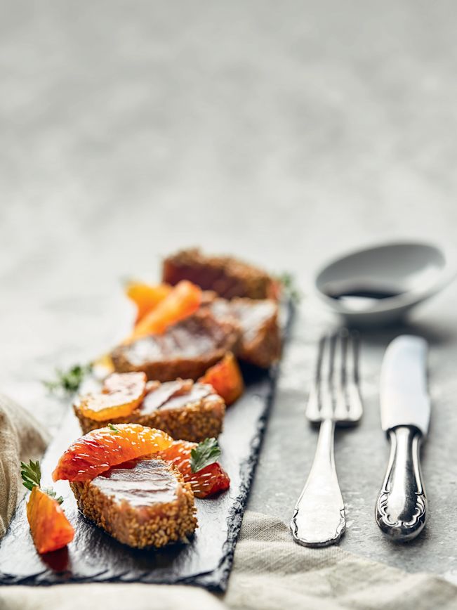 Thunfisch in Sesamkruste Rezept 1 Thunfisch in Sesamkruste Rezept 1