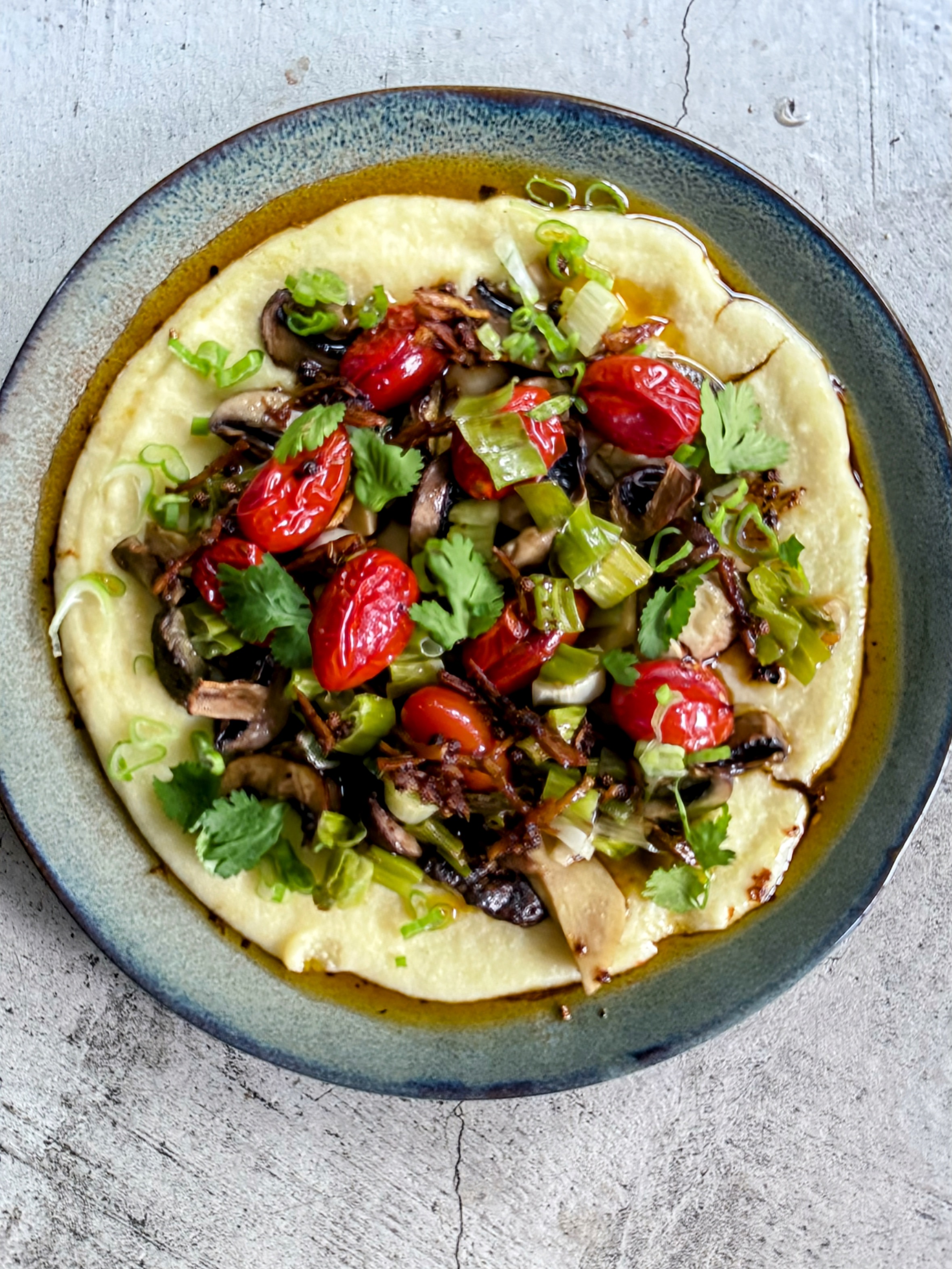 Röstpilze mit Polenta und Ingweröl Rezept