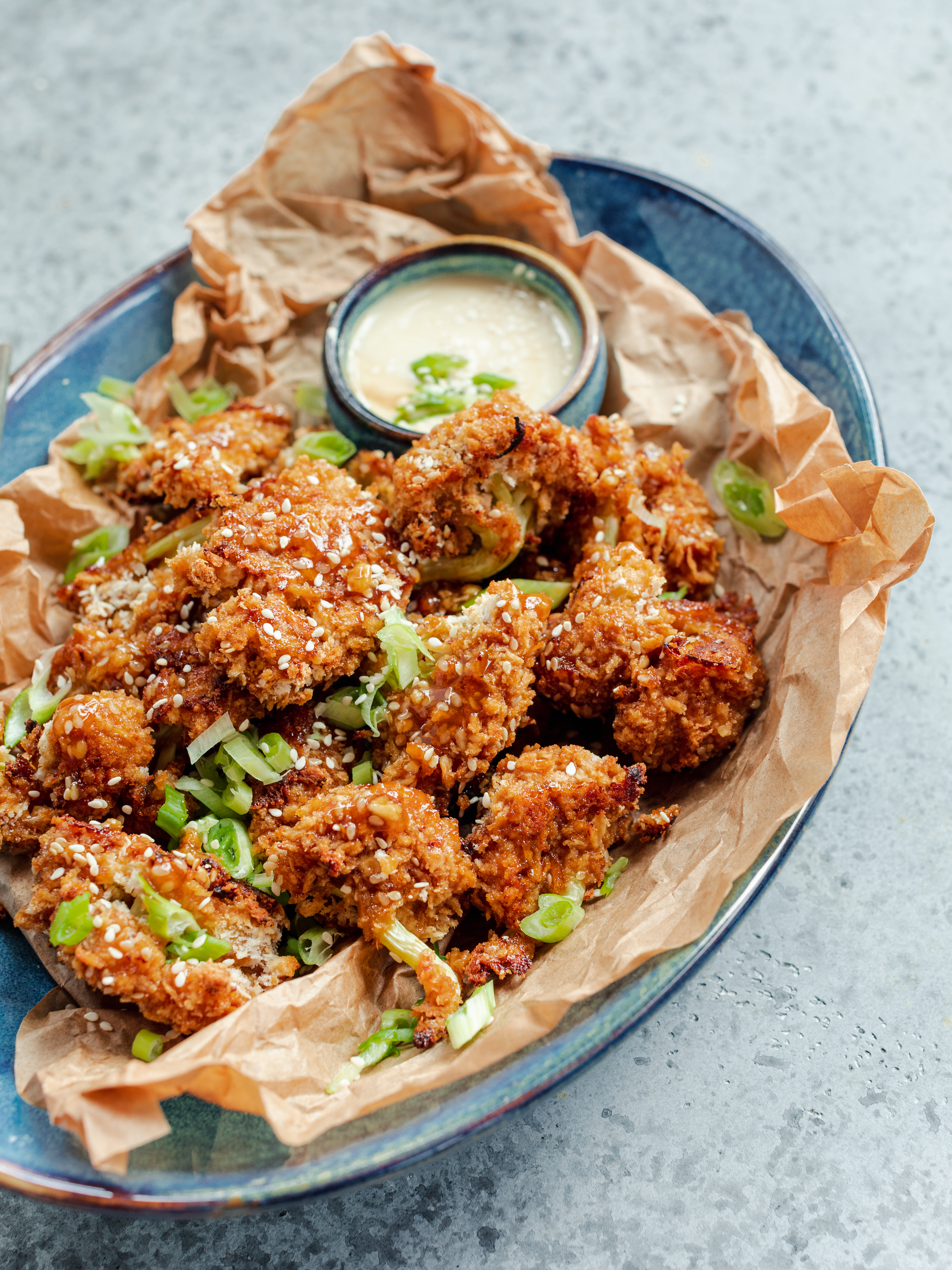 Sesam Blumenkohl „Wings“ Rezept 4