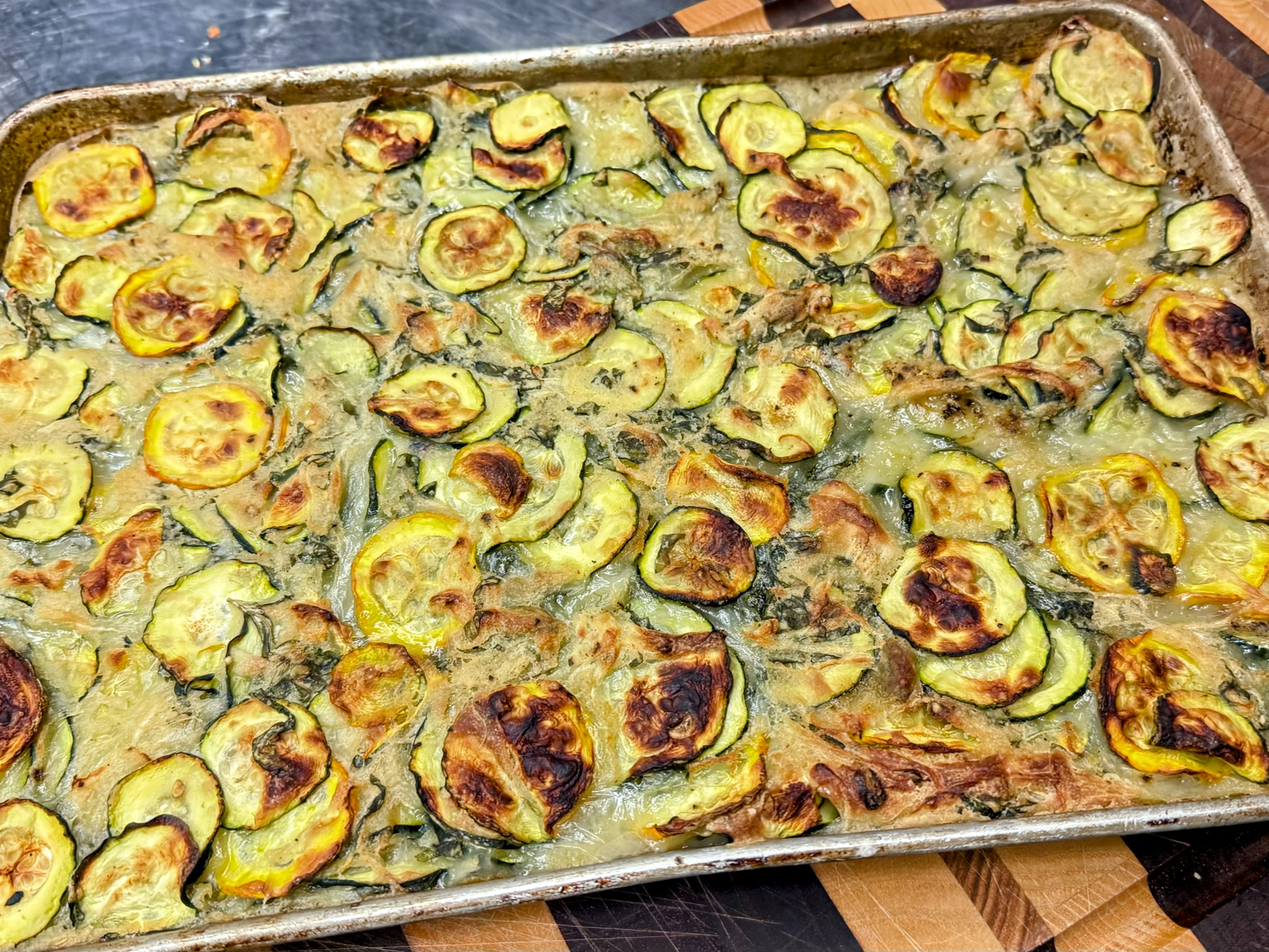 Schritt 2: Teig anpassen und Scarpaccia - Zucchini Tarte Rezept backen 