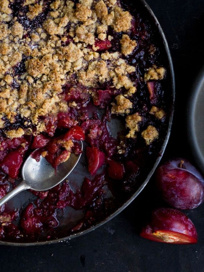 Apfel Pflaumen Crumble Rezept 2 Apfel Pflaumen Crumble Rezept 2
