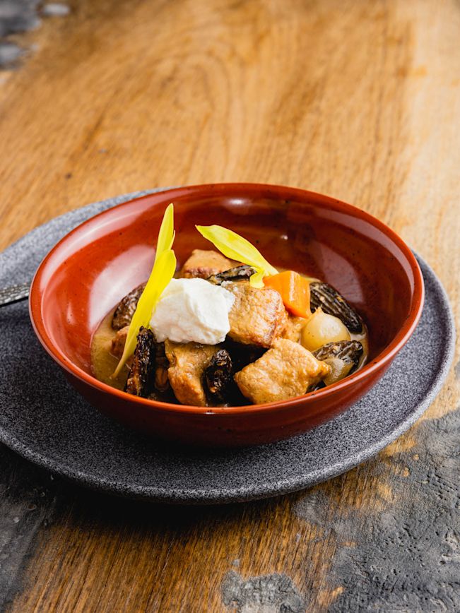 Kalbsvoressen mit Morcheln Rezept Kalbsvoressen mit Morcheln Rezept