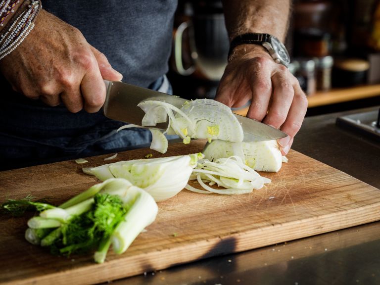 Schritt 2: Salat anrichten