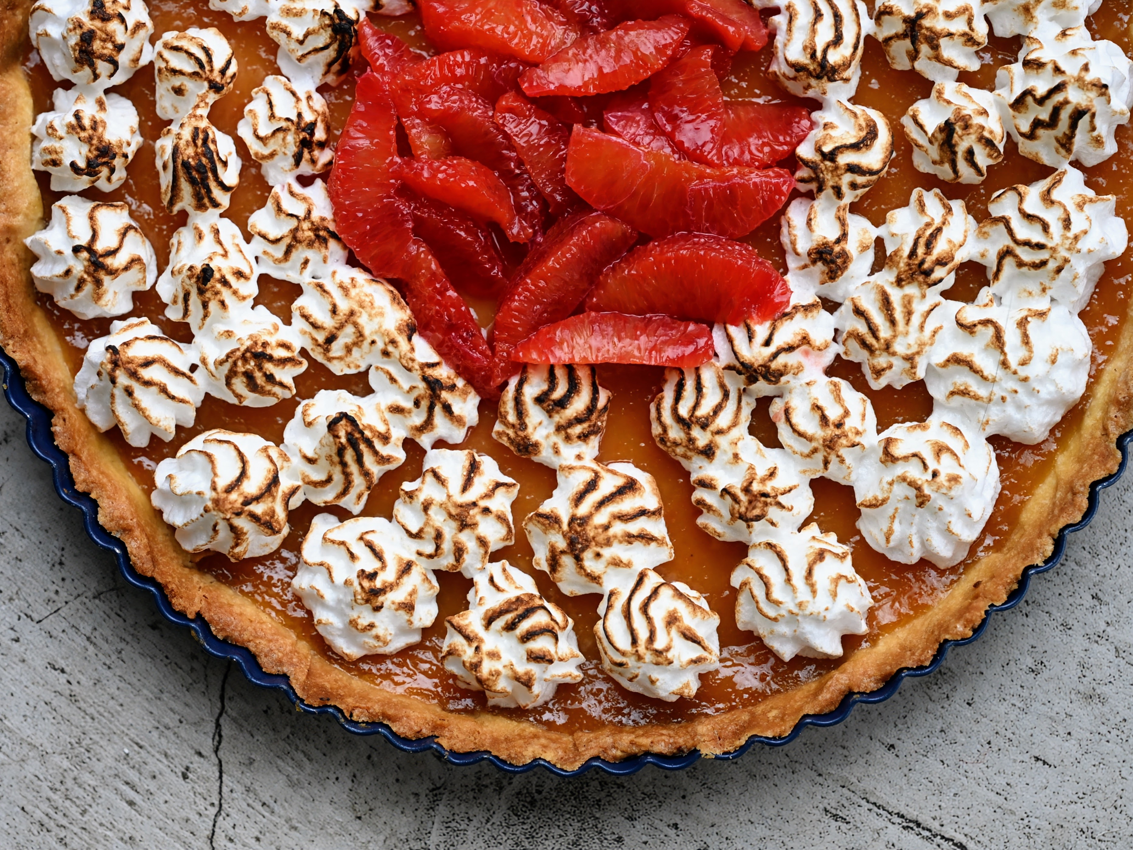 Schritt 3: Dekoration von Blutorangen-Yuzu Tarte und Finish